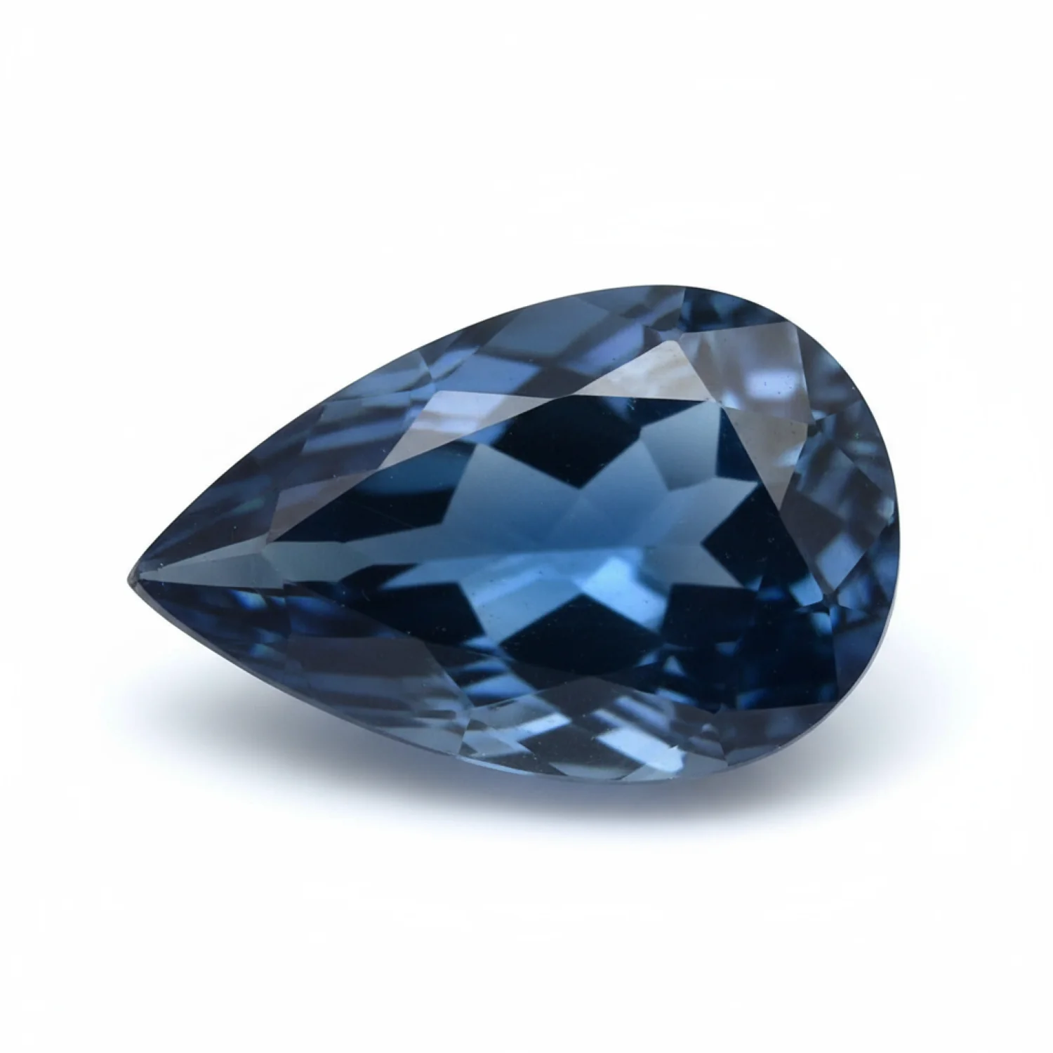 London Blue topaz 1PC Tiny 5x7 MM Pear Faceted Blue Luster Semi Precious Loose Gemstones