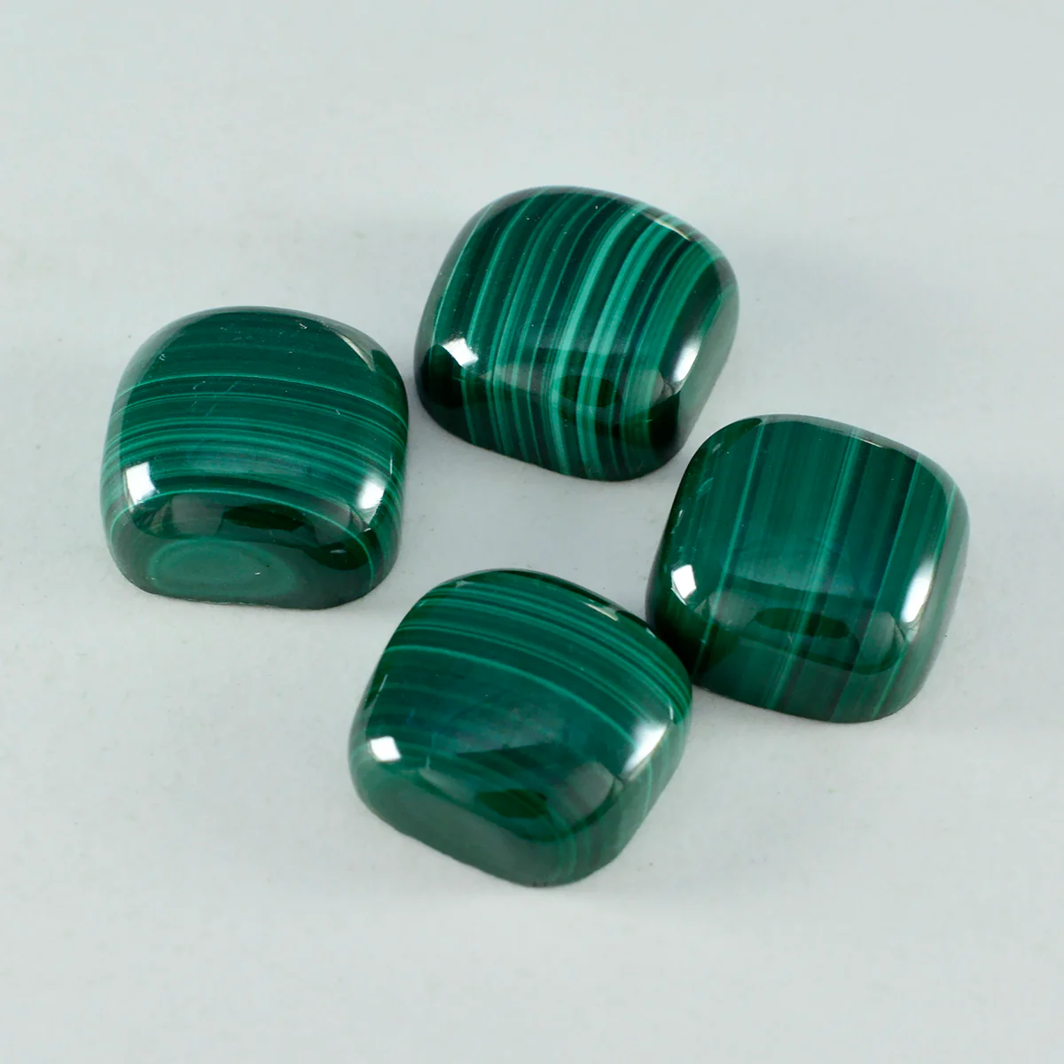 Malachite 1PC Large 11x11 MM Cushion Cabochon Green High-Quality semi Precious Loose Gems - Image 2