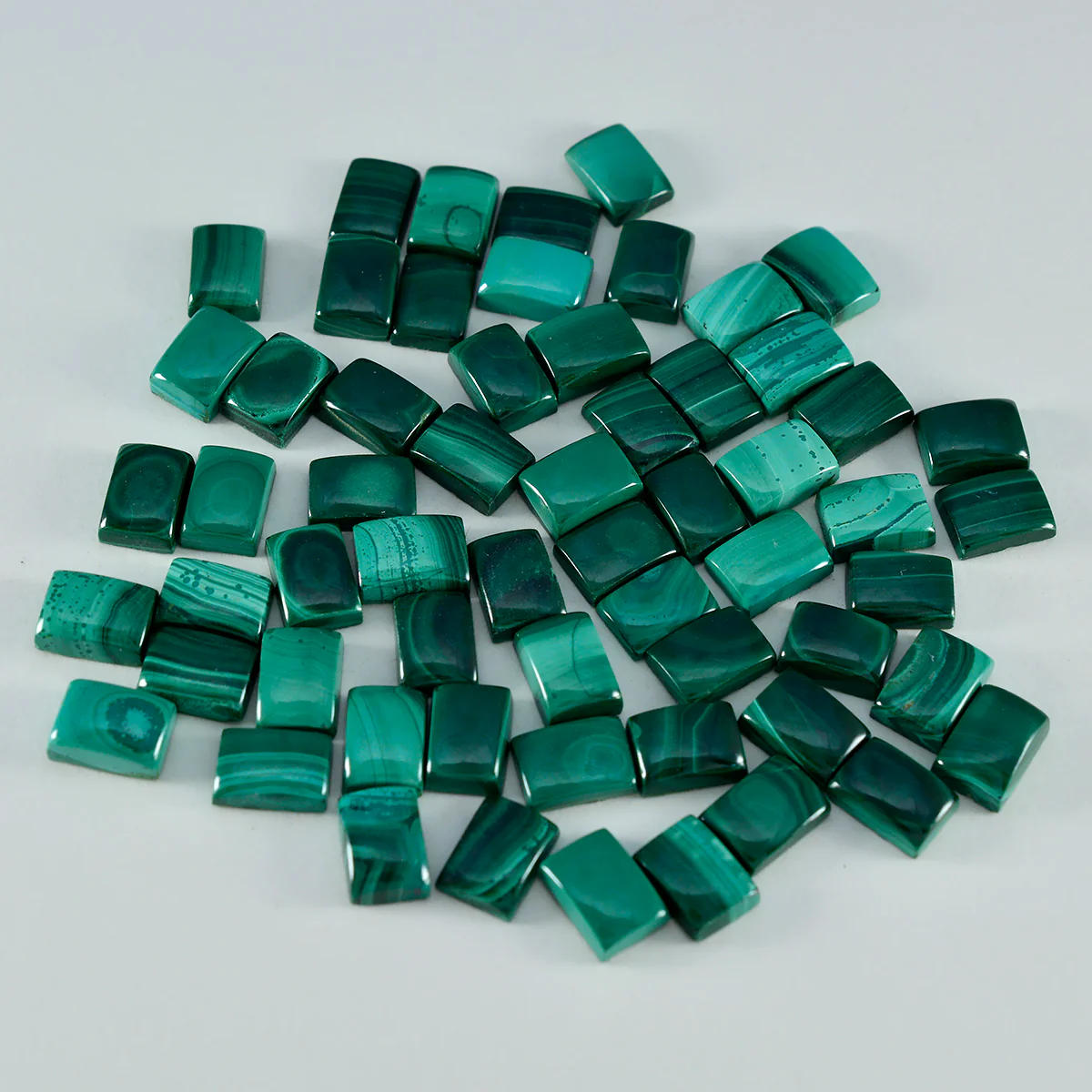 Malachite 1PC Medium 7x10 MM Emerald Cabochon Green Splendid semi Precious Semi Precious Gemstone - Image 2