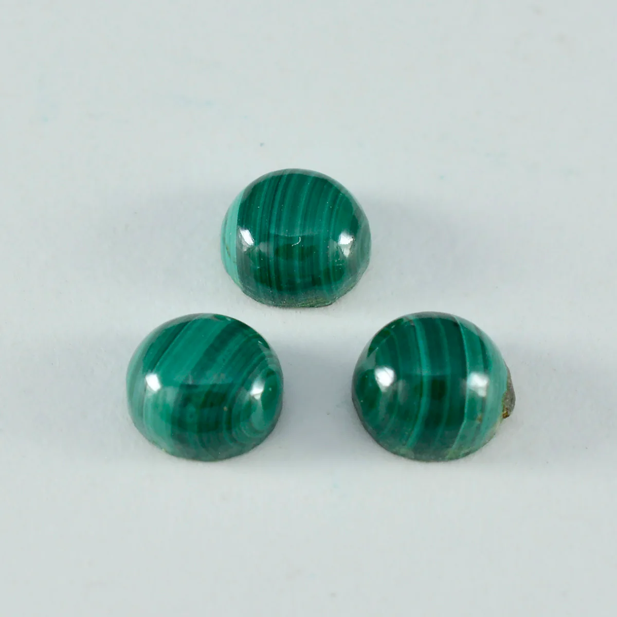 Malachite 1PC Medium 9x9 MM Round Cabochon Green Brilliant semi Precious Precious Gemstone - Image 3