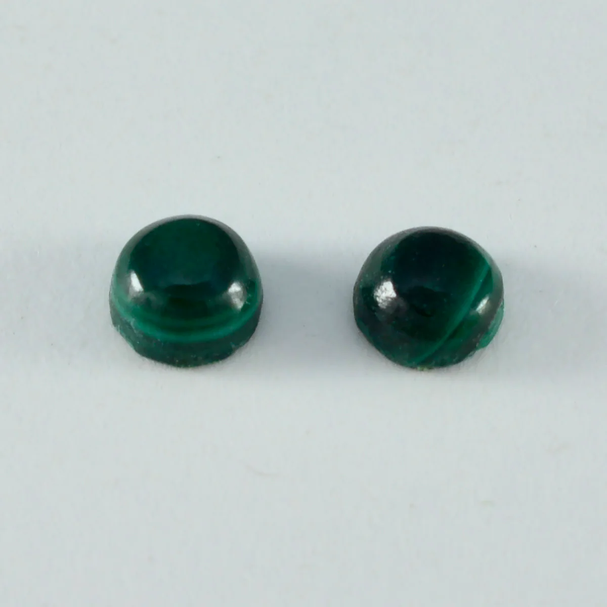 Malachite 1PC Tiny 6x6 MM Round Cabochon Green Superior semi Precious Loose Gemstone - Image 3