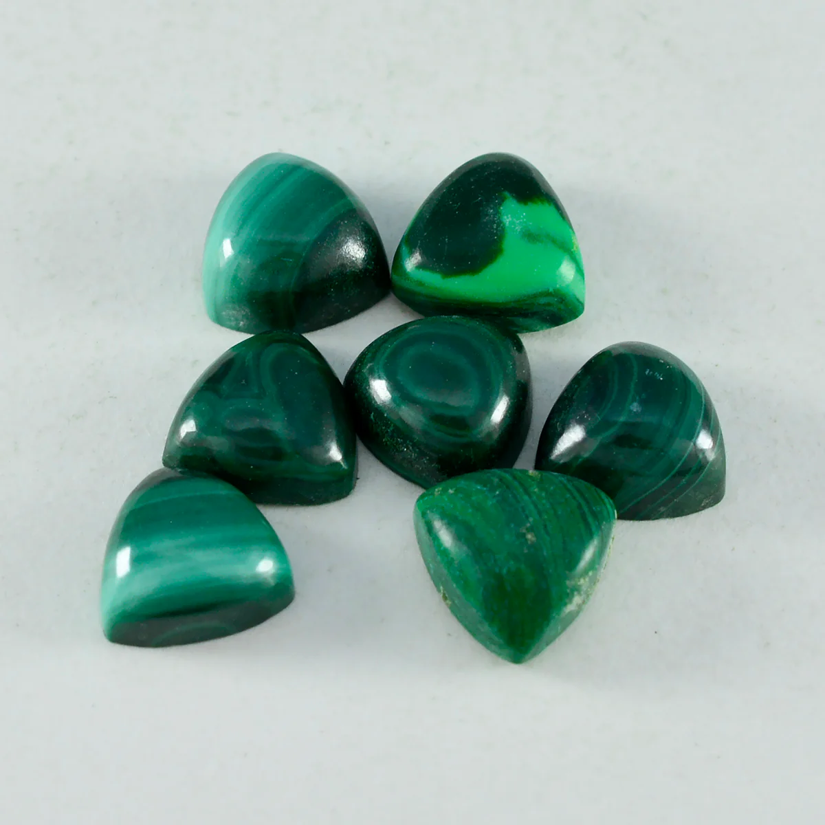 Malachite 1PC Tiny 6x6 MM Triangle Cabochon Green Splendid semi Precious Semi Precious Gemstone - Image 3