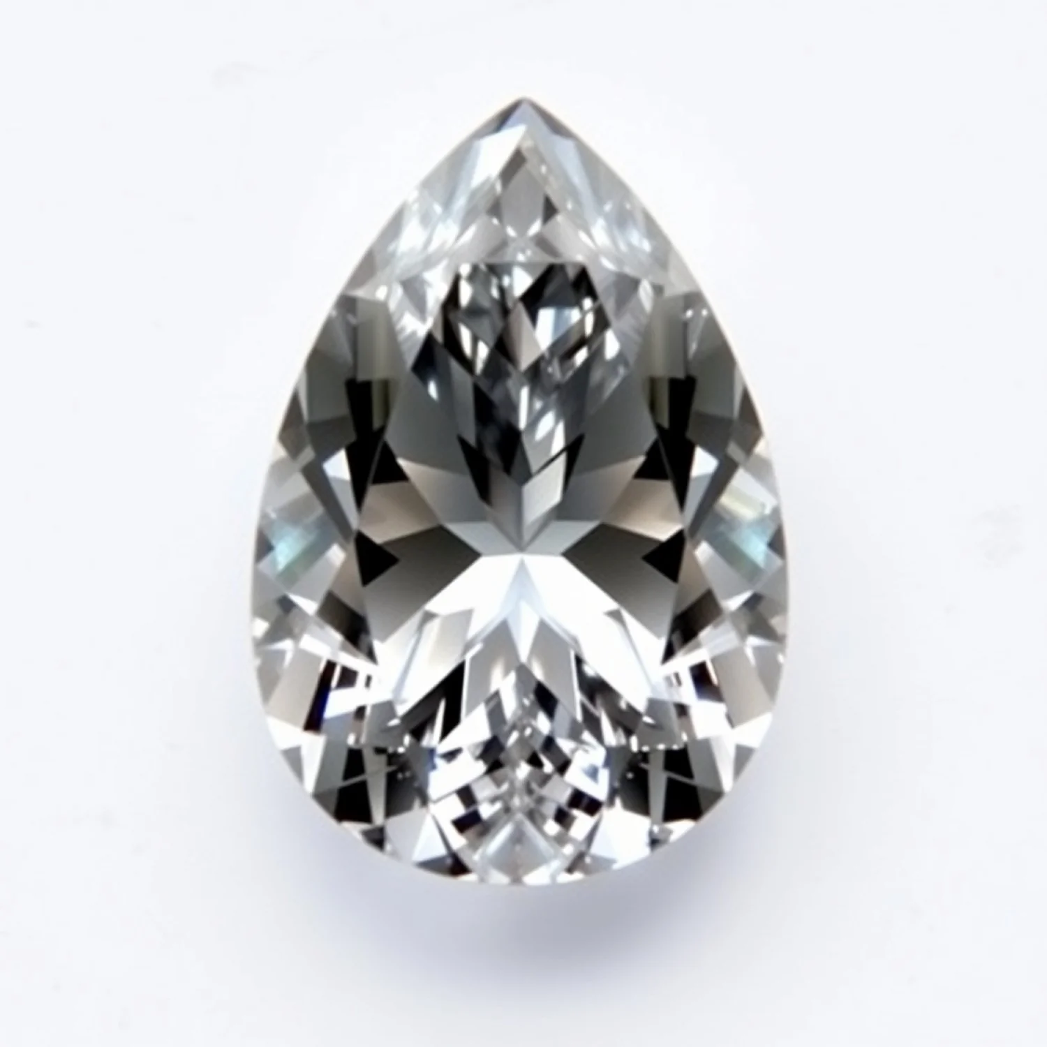 Moissanite 1PC Chunky 12x16 MM Pear Faceted White Polished Man Made Loose Gems - Image 2