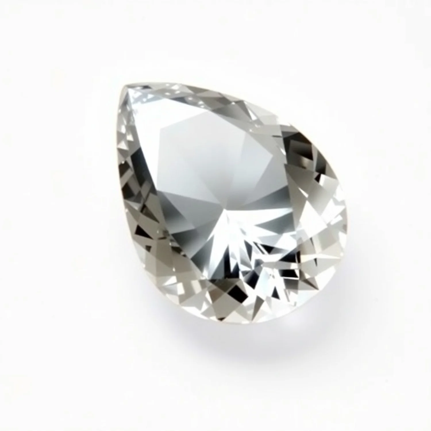Moissanite 1PC Chunky 13x18 MM Pear Faceted White Splendid Man Made Loose Gemstone - Image 2