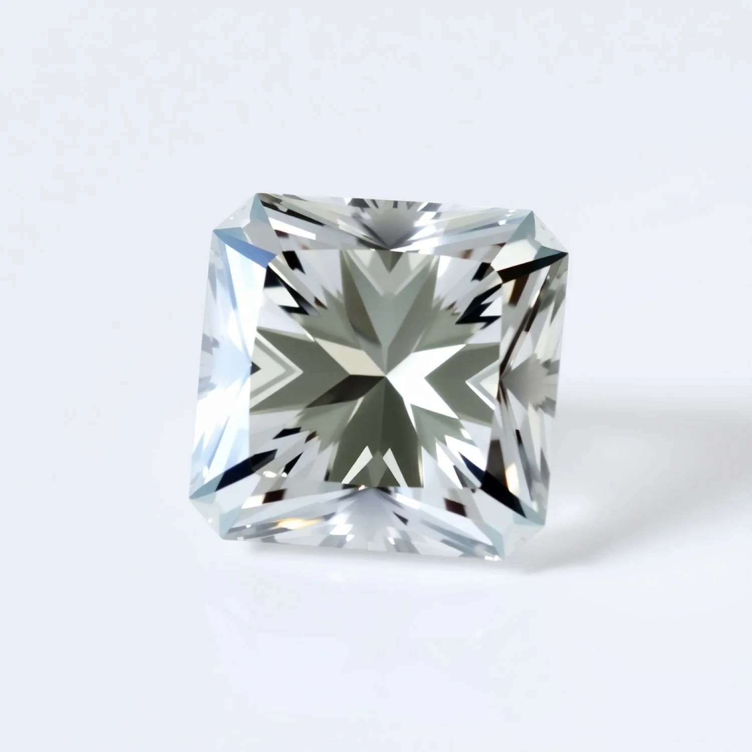 Moissanite 1PC Large 10x10 MM Square Faceted White Shine Man Made Loose Gems - Image 2