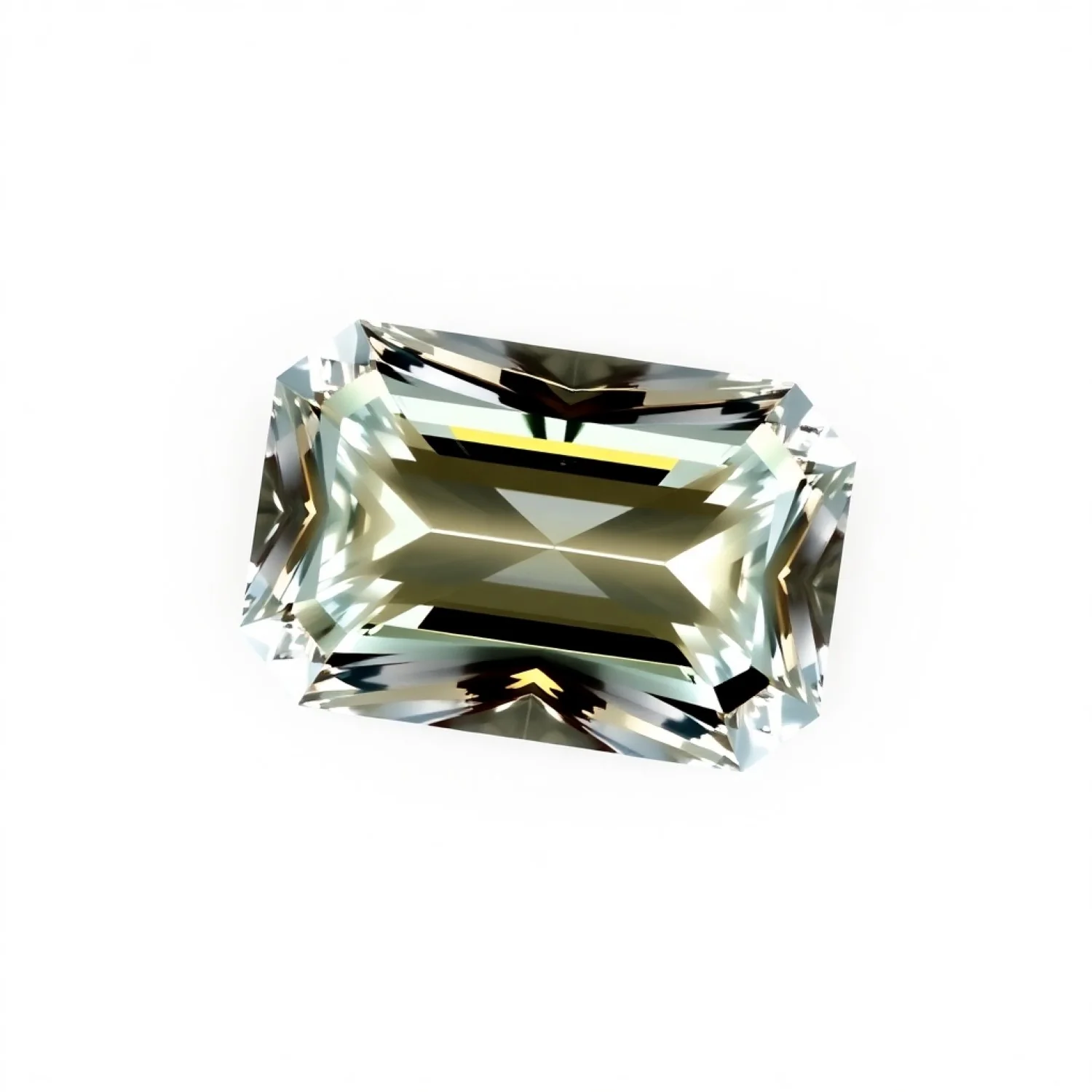 Moissanite 1PC Large 10x12 MM Emerald Faceted White Polished Man Made Loose Gems - Image 2