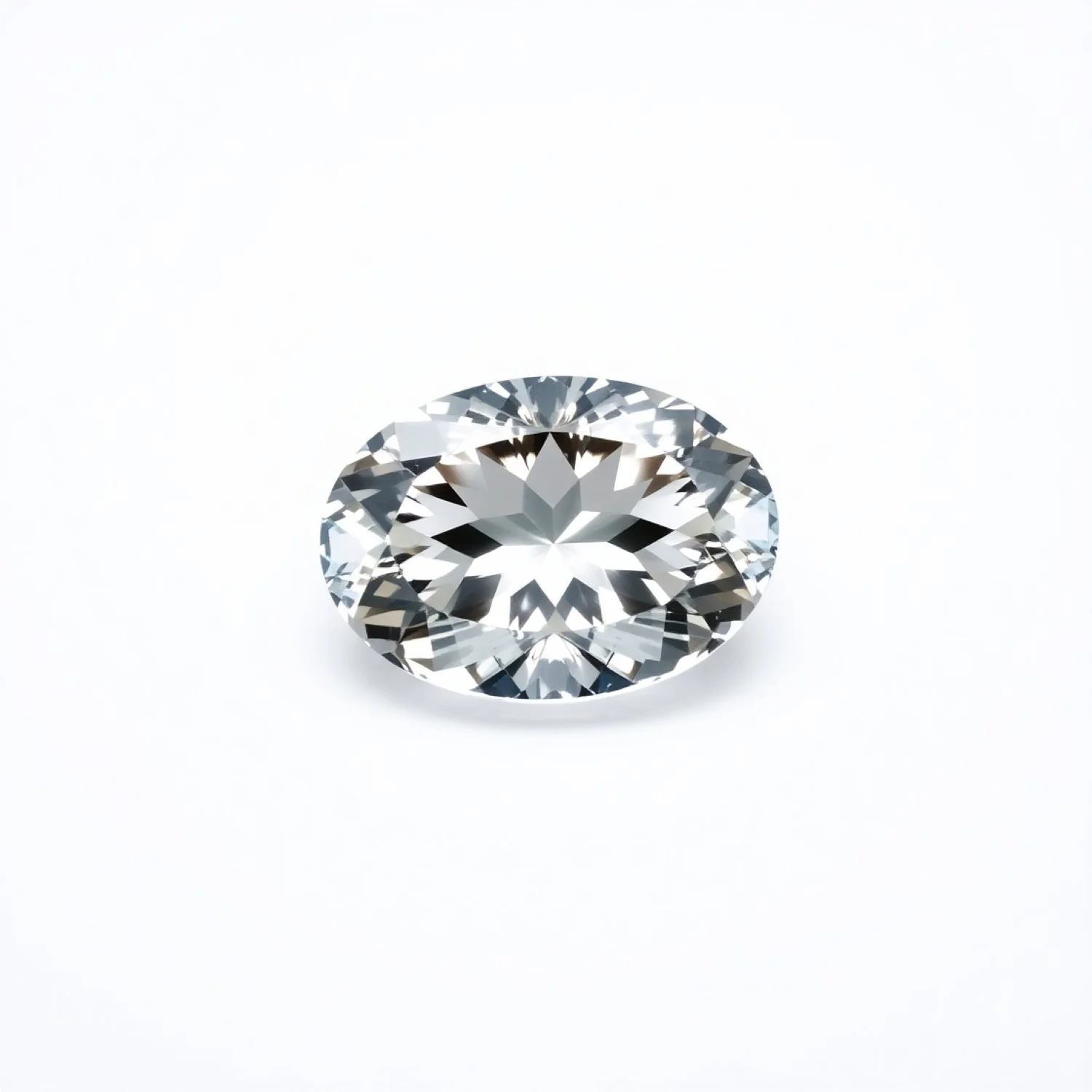Moissanite 1PC Large 10x14 MM Oval Faceted White Lustrous Man Made Loose Gemstone - Image 2