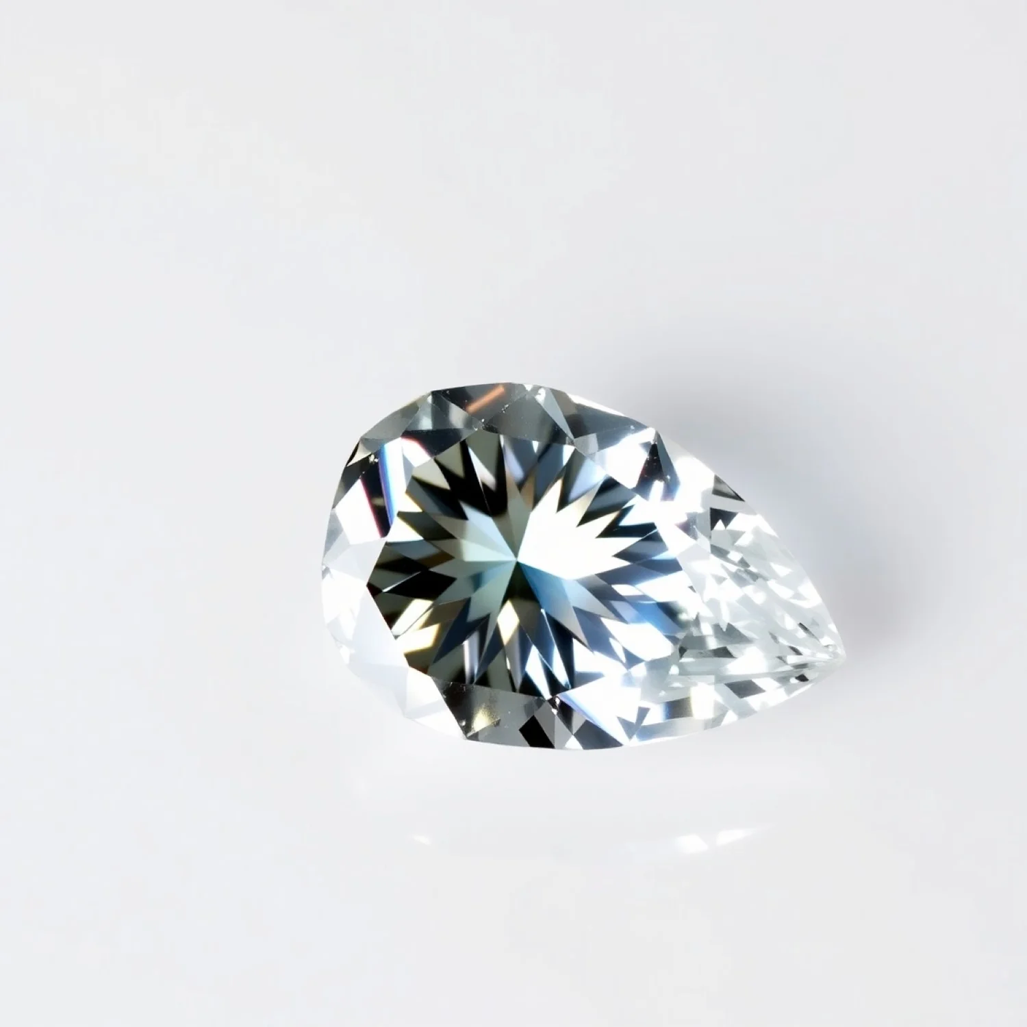 Moissanite 1PC Medium 8x10 MM Pear Faceted White Superior Man Made Gems - Image 2