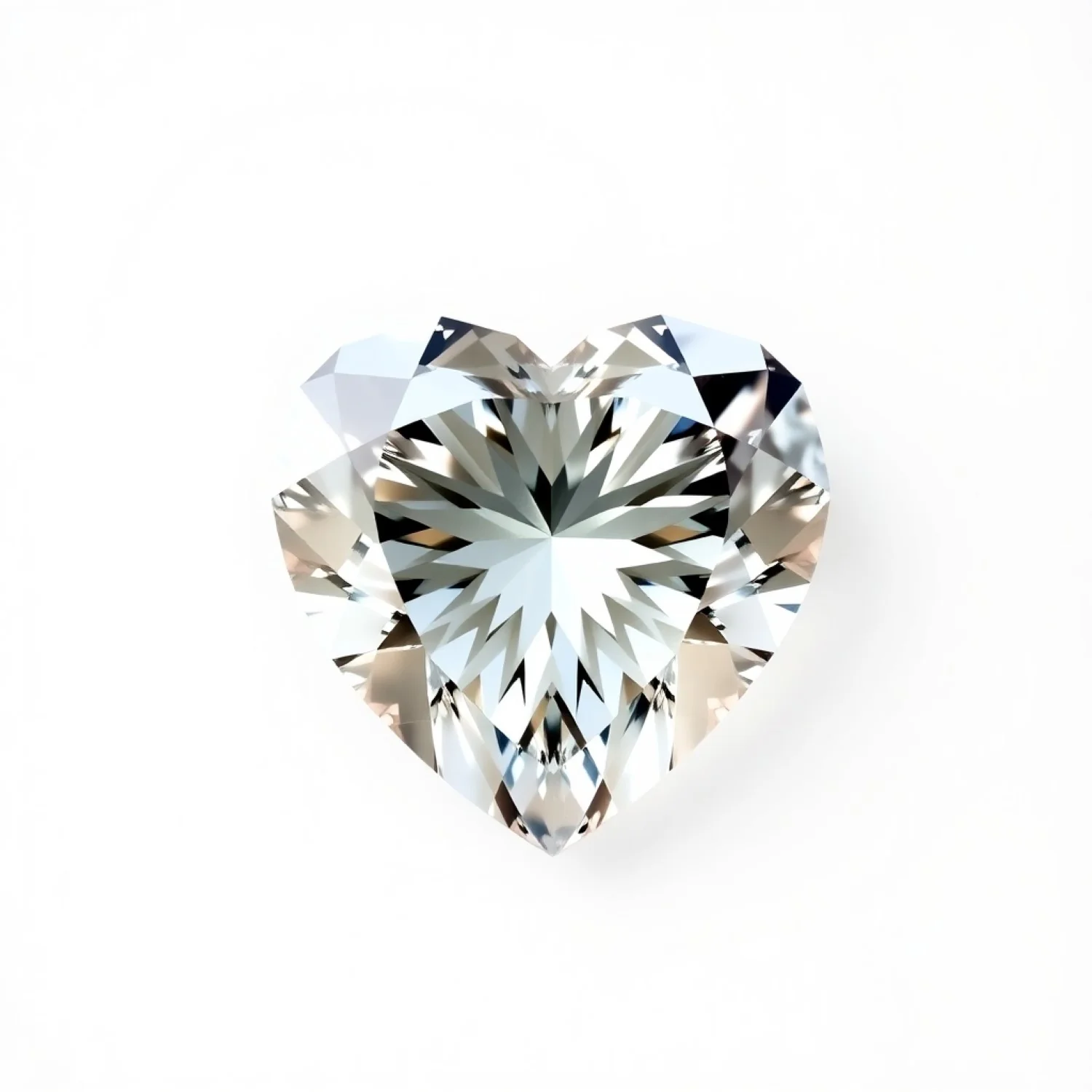 Moissanite 1PC Medium 9x9 MM Heart Faceted White Lustrous Man Made Gems - Image 2