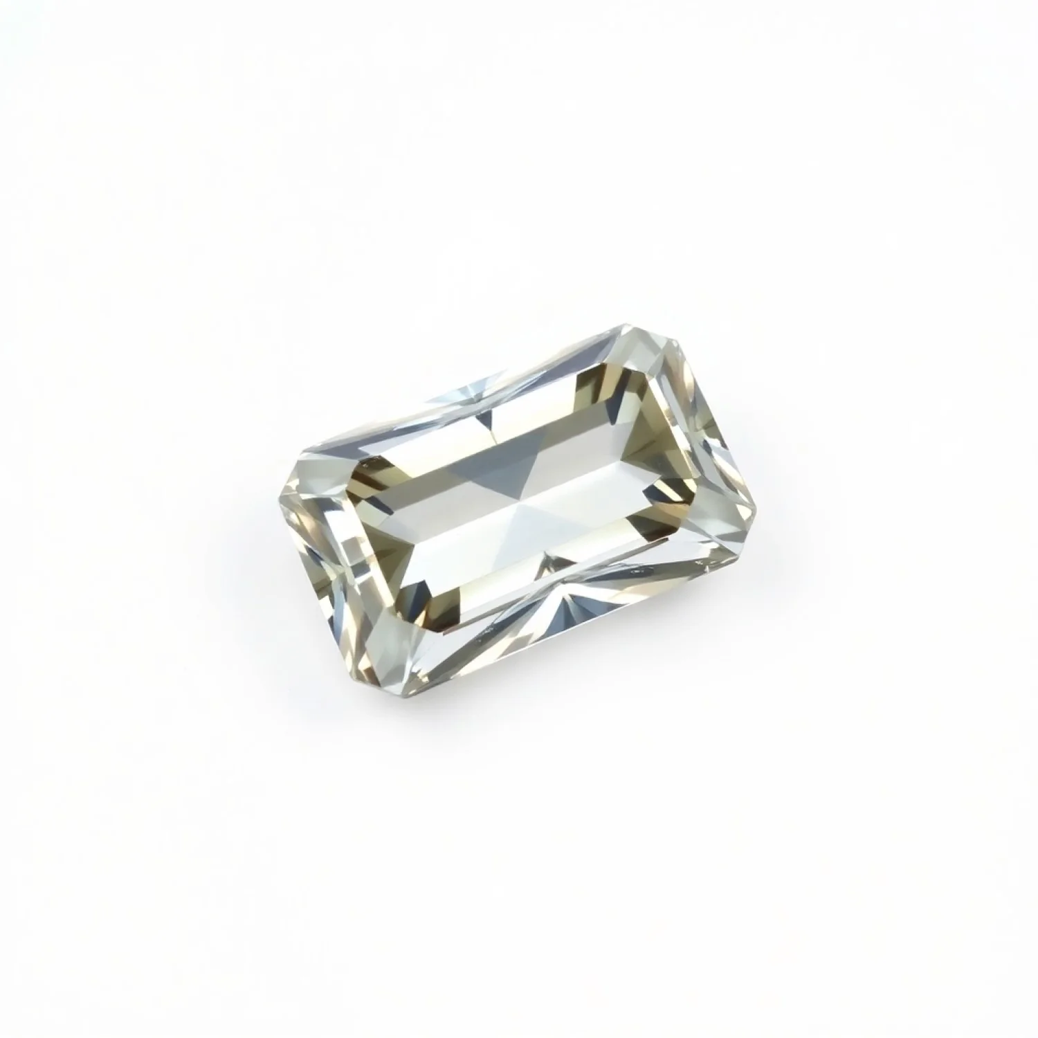 Moissanite 1PC Small 6x12 MM Baguette Faceted White Sparkling Man Made Loose Gemstone