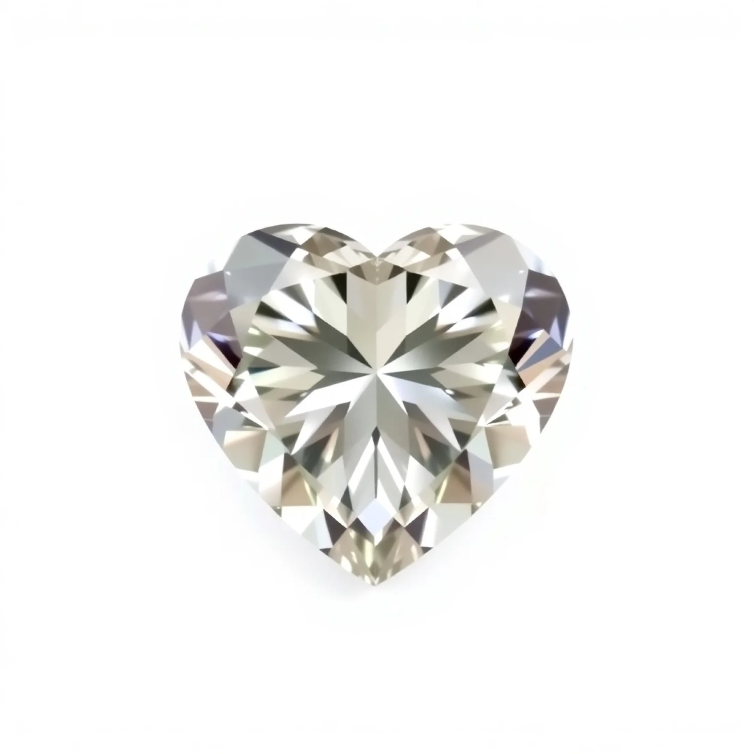 Moissanite 1PC Small 7x7 MM Heart Faceted White Splendid Man Made Loose Gemstone