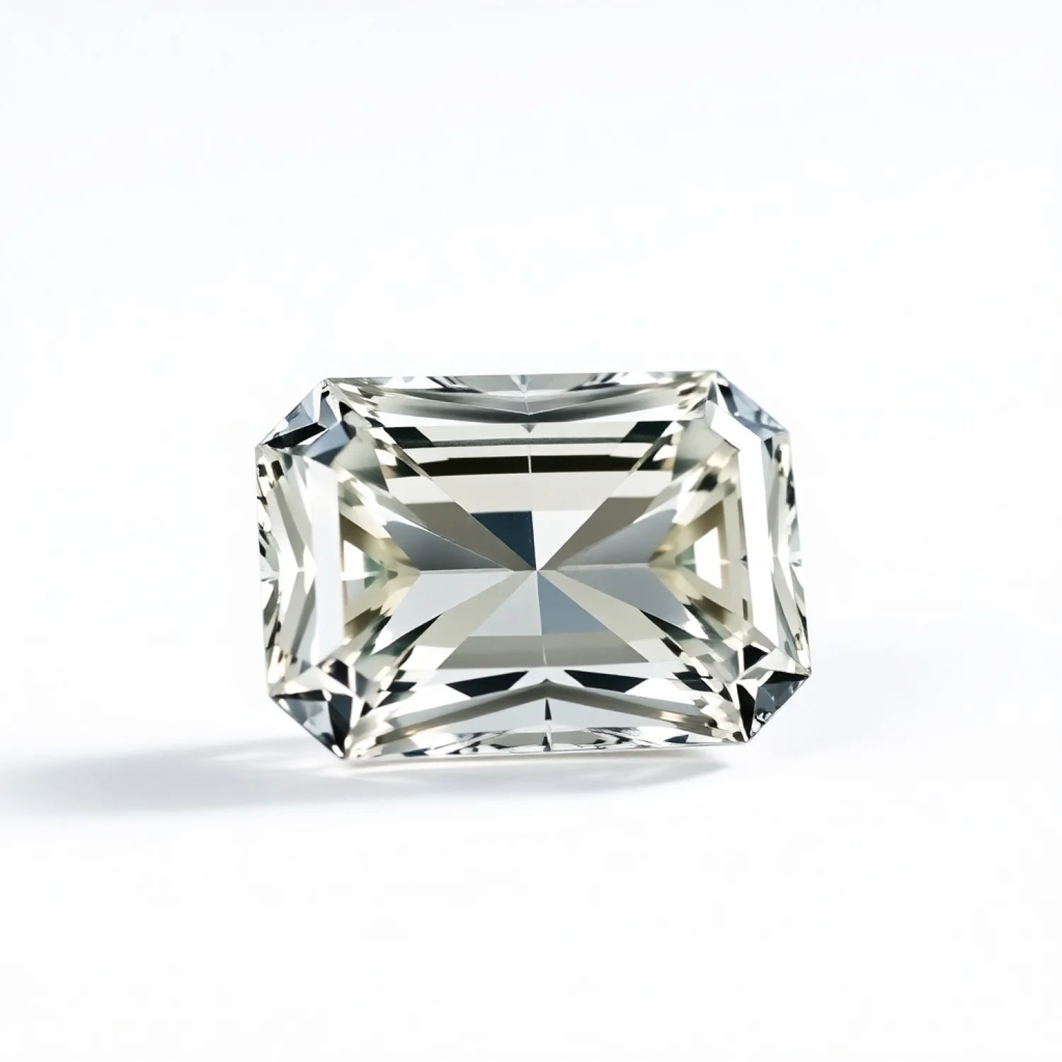 Moissanite 1PC Small 7x9 MM Emerald Faceted White Superior Man Made Gems