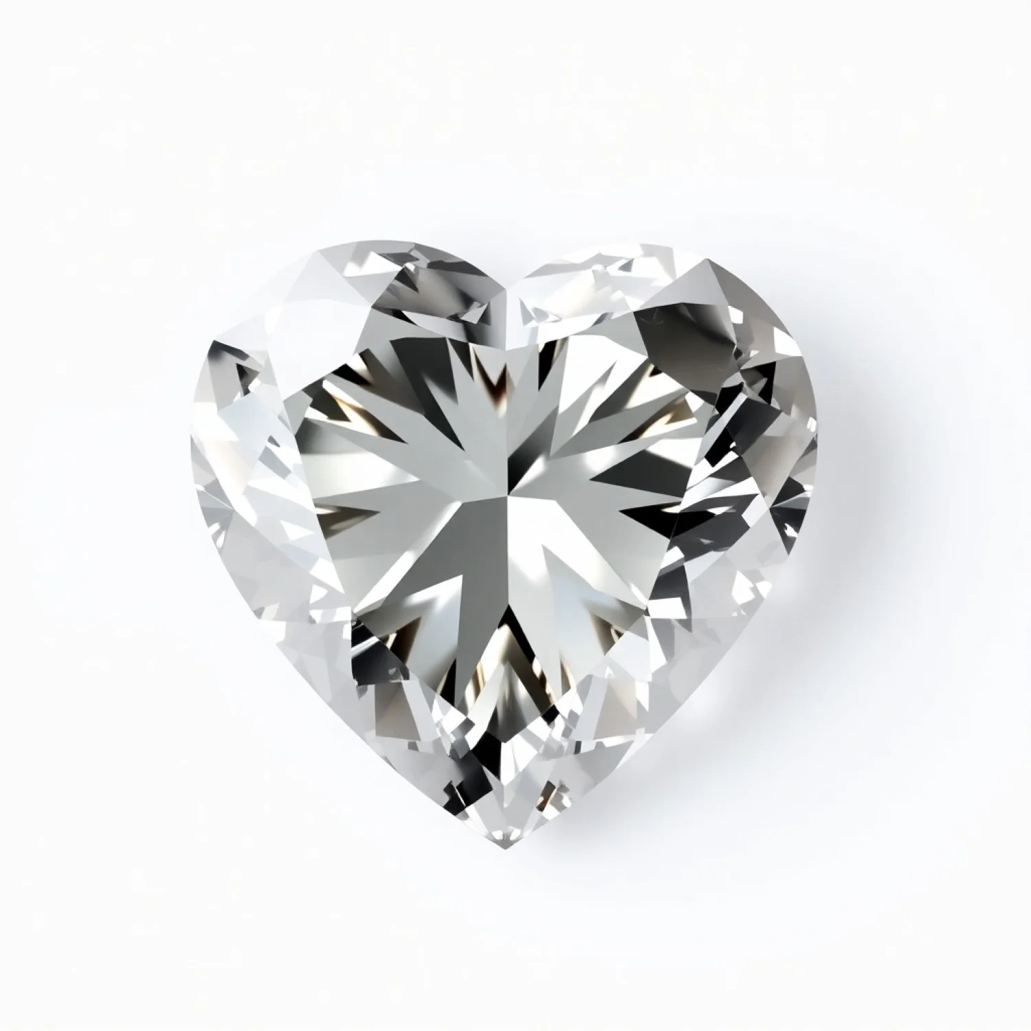 Moissanite 1PC Small 8x8 MM Heart Faceted White Luster Man Made Loose Gemstones - Image 2