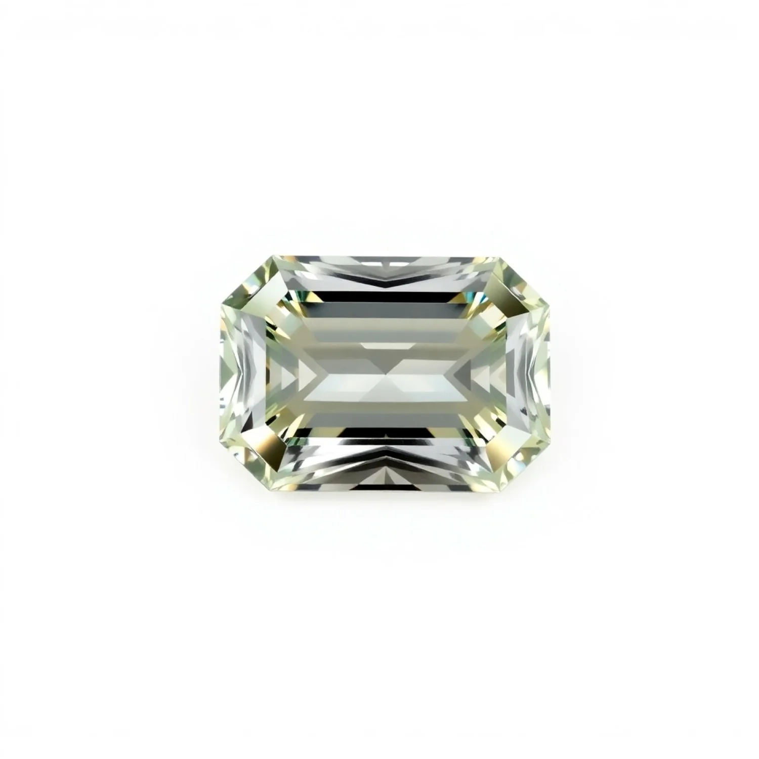 Moissanite 1PC Tiny 3x5 MM Emerald Faceted White Shine Man Made Loose Gemstones