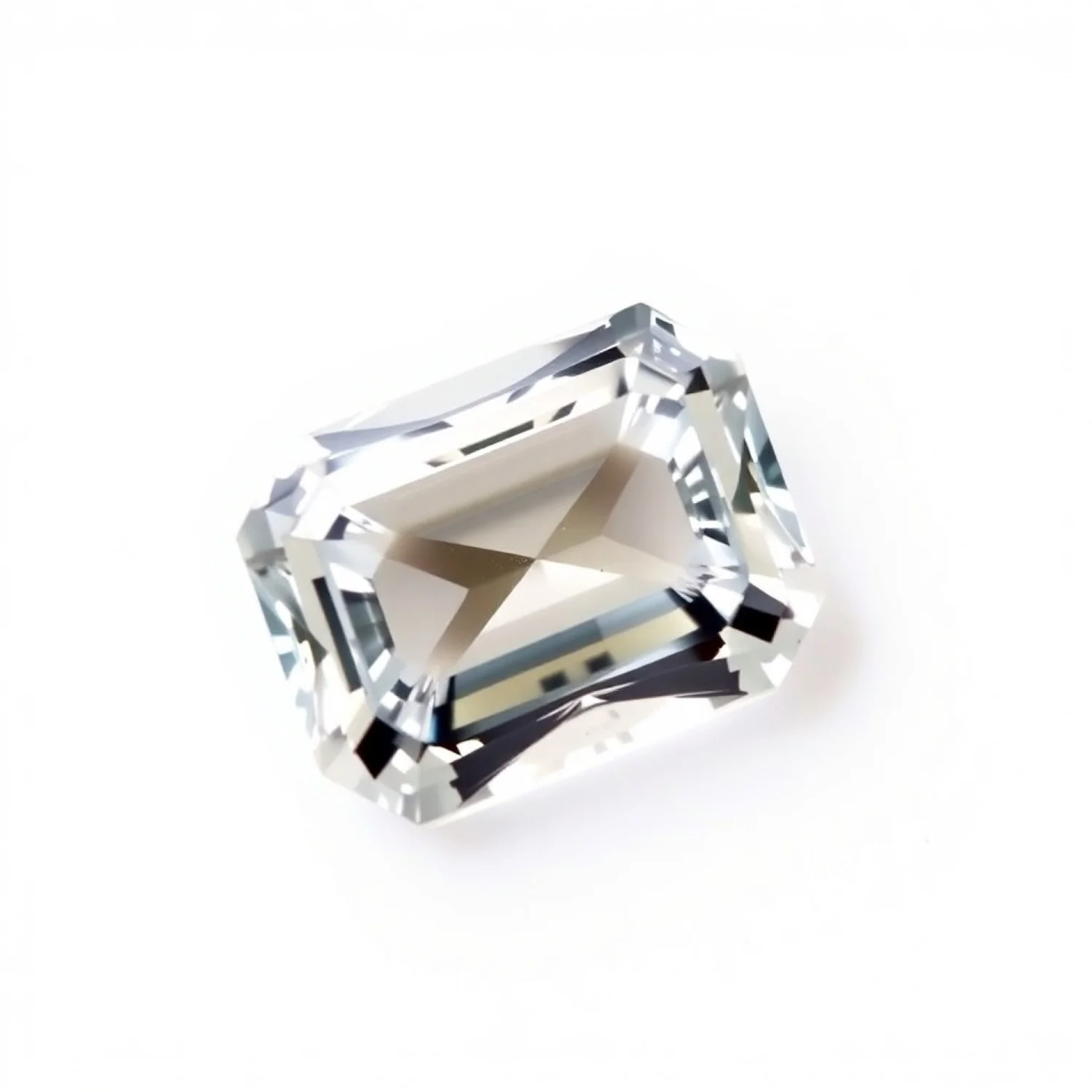 Moissanite 1PC Tiny 3x5 MM Emerald Faceted White Shine Man Made Loose Gemstones - Image 2