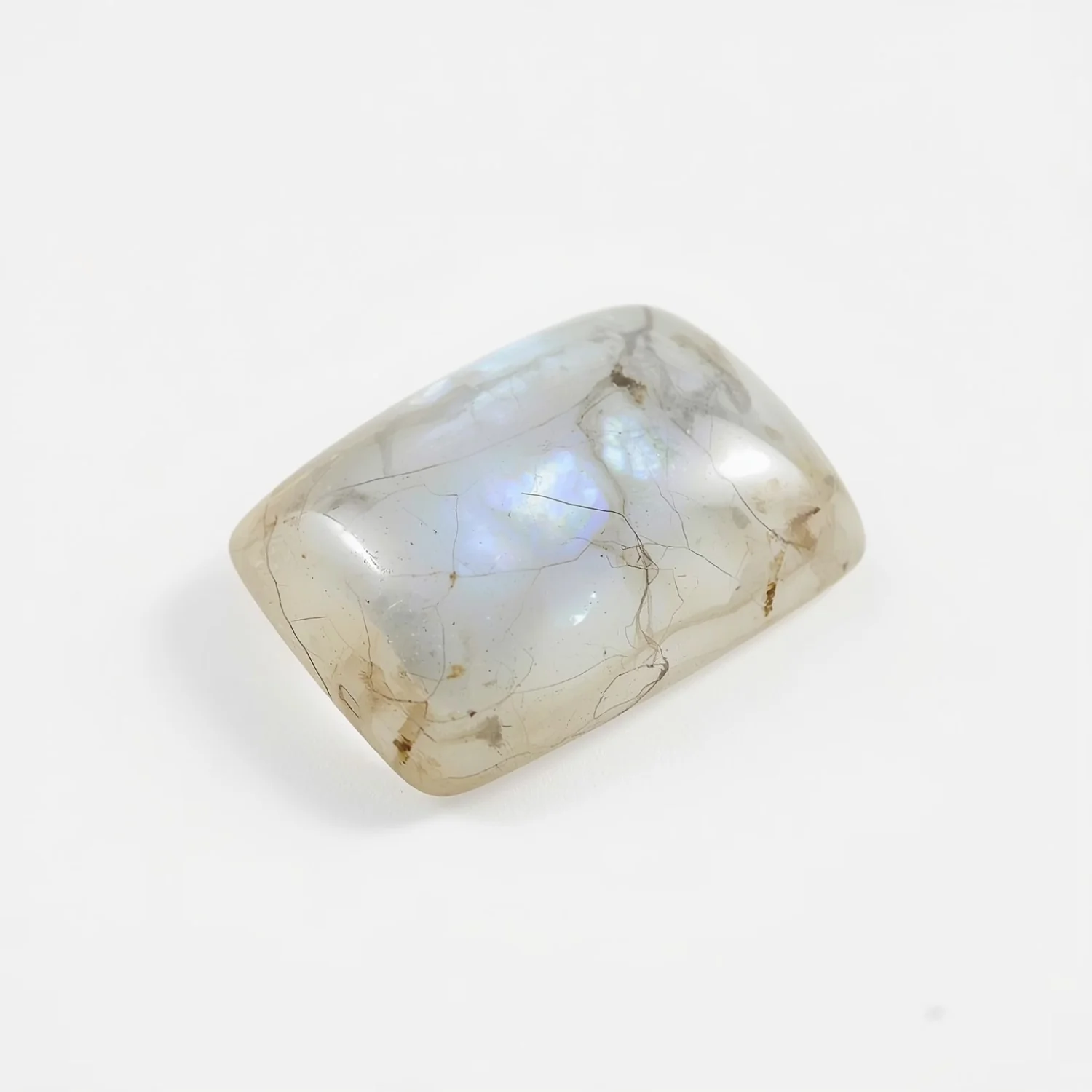 Moonstone 10PC Tiny 3x5 MM Emerald Cabochon White High-Quality semi Precious Loose Gemstones - Image 2