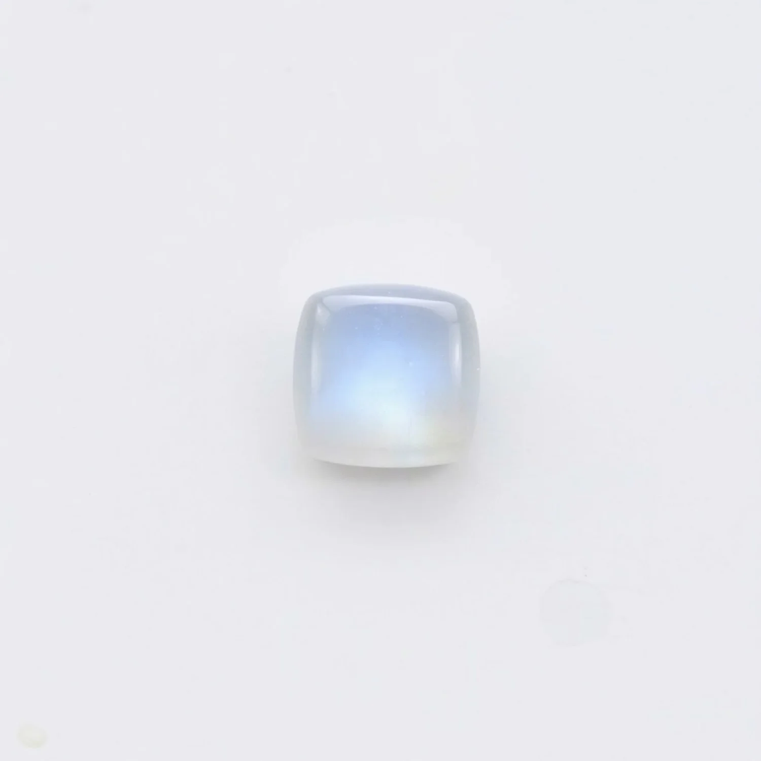 Moonstone 10PC Tiny 4x4 MM Cushion Cabochon White Genuine semi Precious Loose Gemstones - Image 2