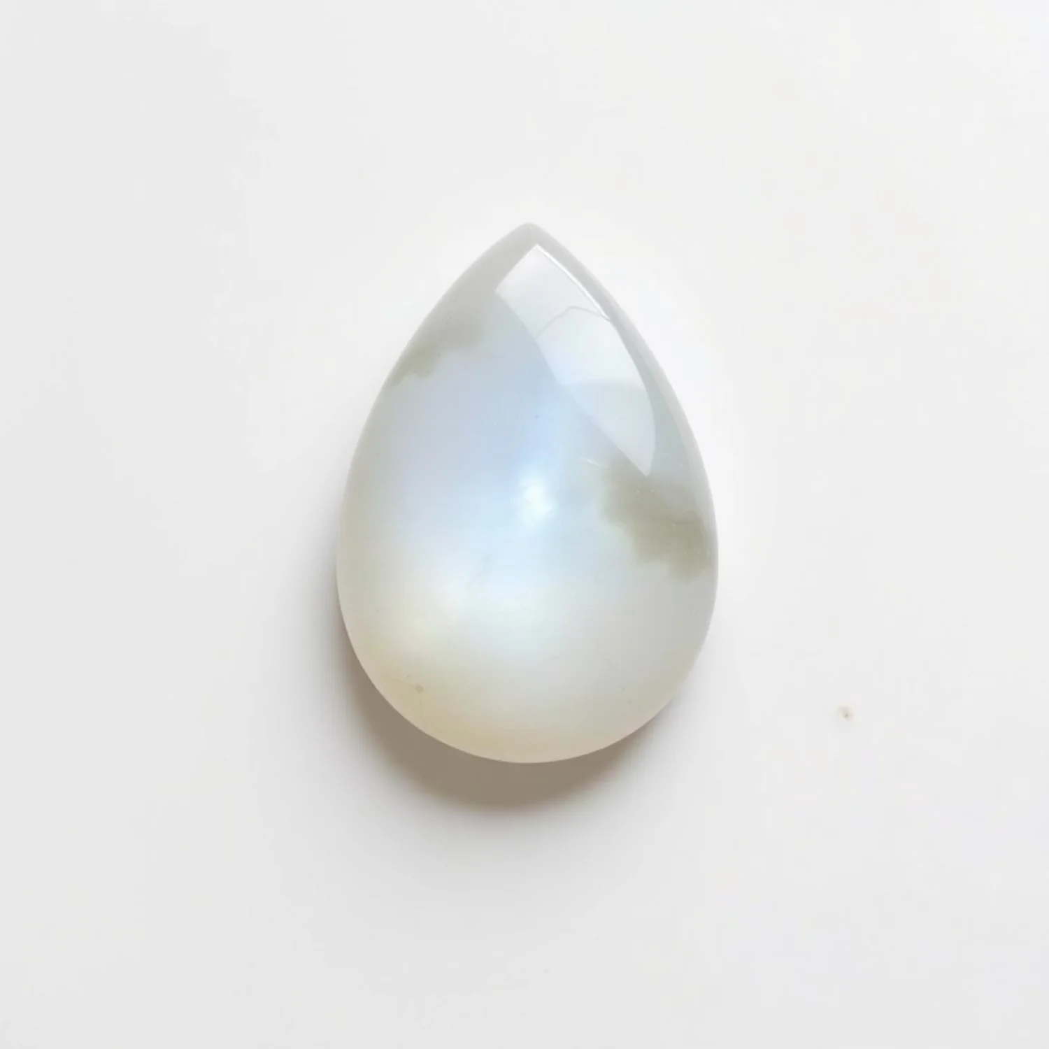 Moonstone 10PC Tiny 4x6 MM Pear Cabochon White Lustrous semi Precious Gems - Image 2