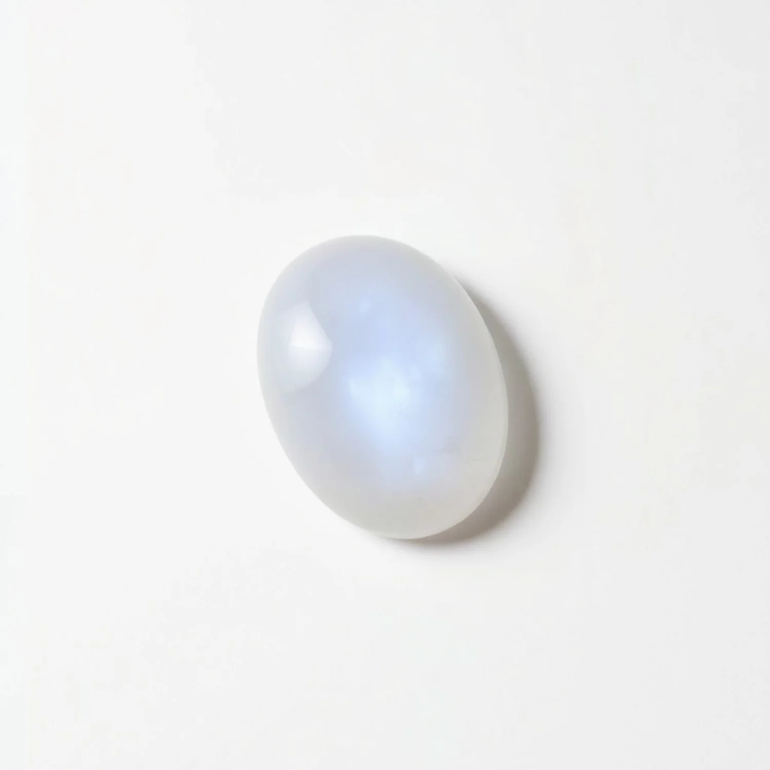 Moonstone 1PC Tiny 5x7 MM Oval Cabochon White Sparkling semi Precious Loose Gemstone - Image 2