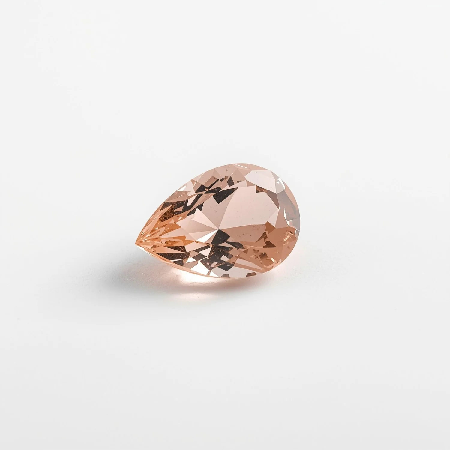 Morganite 1PC Chunky 12x16 MM Pear Faceted Pink Sparkling Semi Precious Gems - Image 2