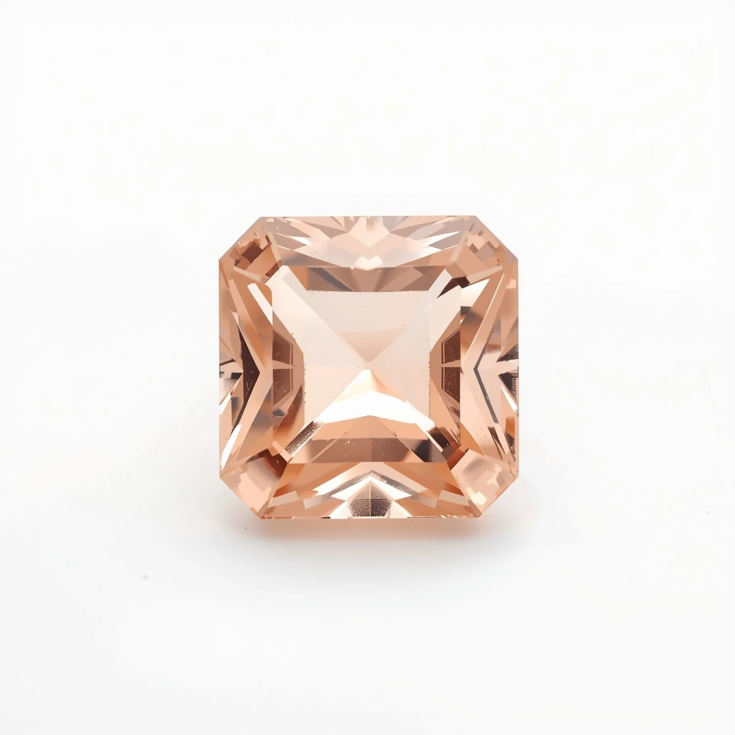 Morganite 1PC Chunky 13x13 MM Square Faceted Pink Natural Semi Precious Loose Gemstone