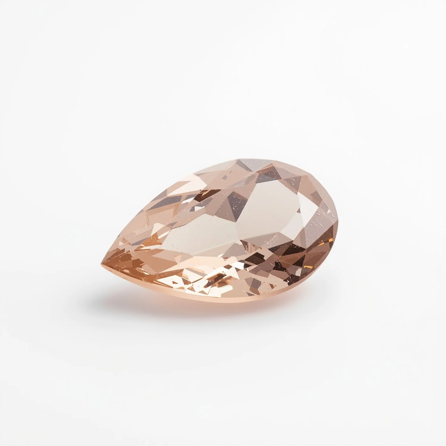 Morganite 1PC Chunky 13x18 MM Pear Faceted Pink Polished Semi Precious Loose Gems - Image 2