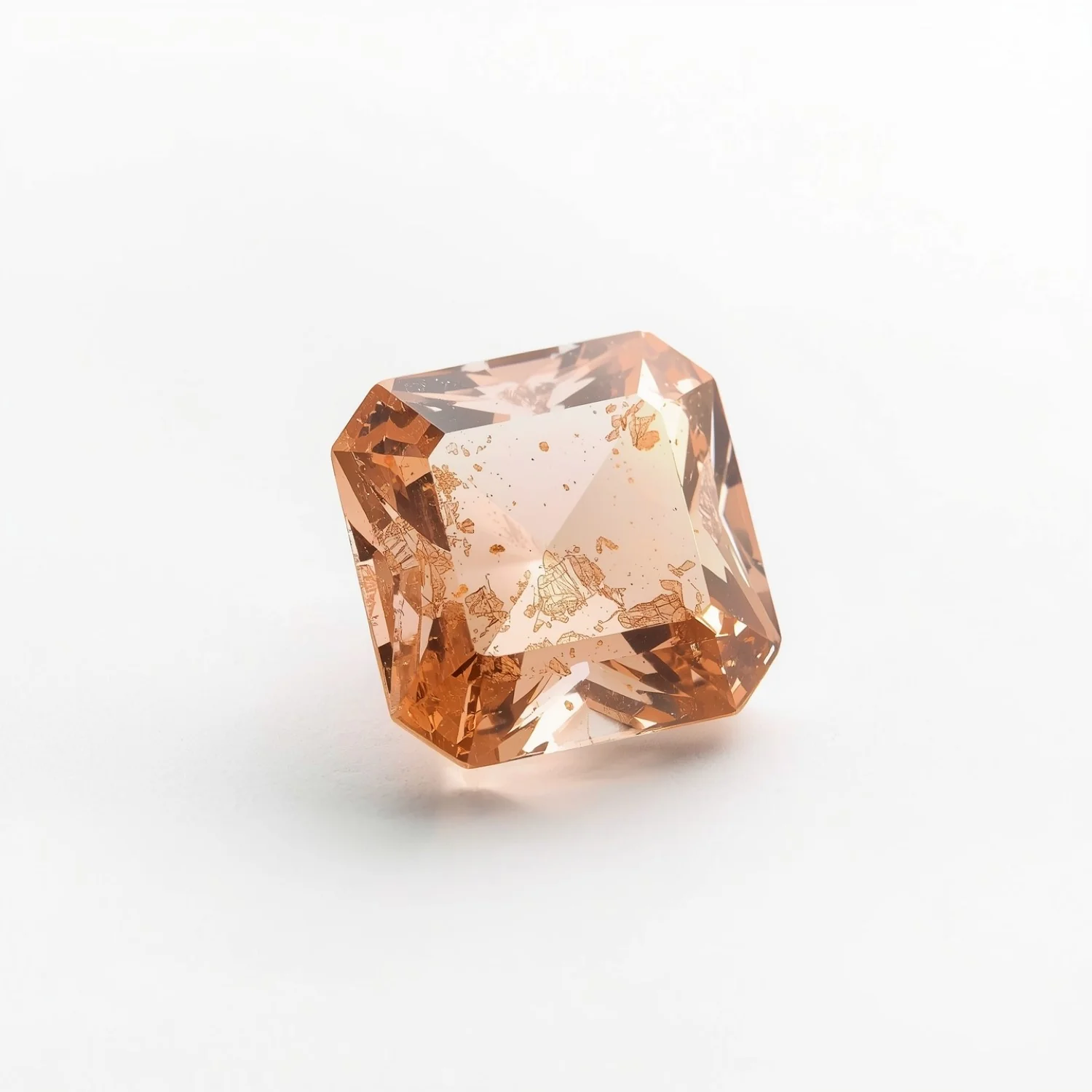 Morganite 1PC Chunky 14x14 MM Square Faceted Pink Genuine Semi Precious Loose Gemstones - Image 2