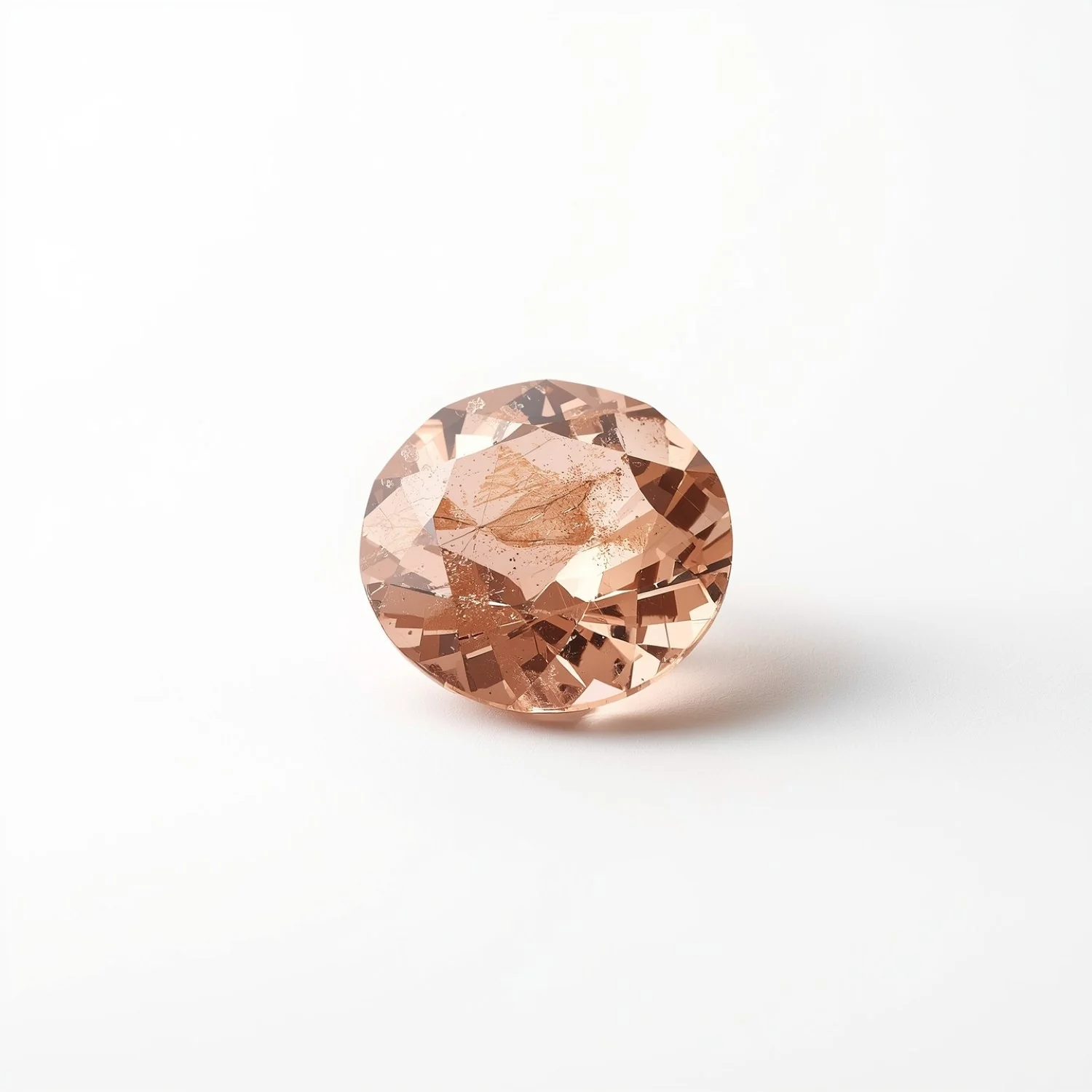 Morganite 1PC Chunky 15x15 MM Round Faceted Pink Superior Semi Precious Gems - Image 2