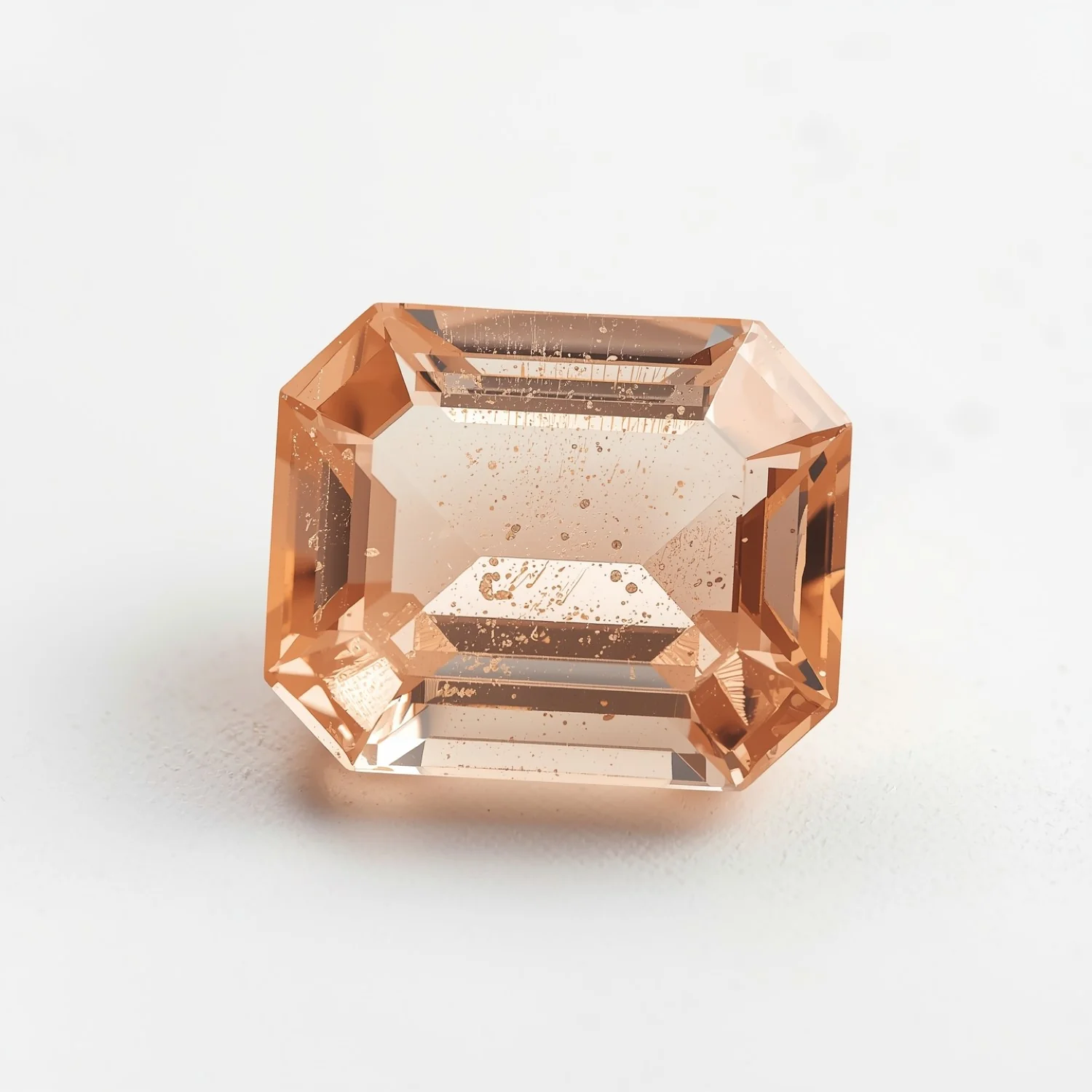 Morganite 1PC Large 10x12 MM Emerald Faceted Pink Natural Semi Precious Gems