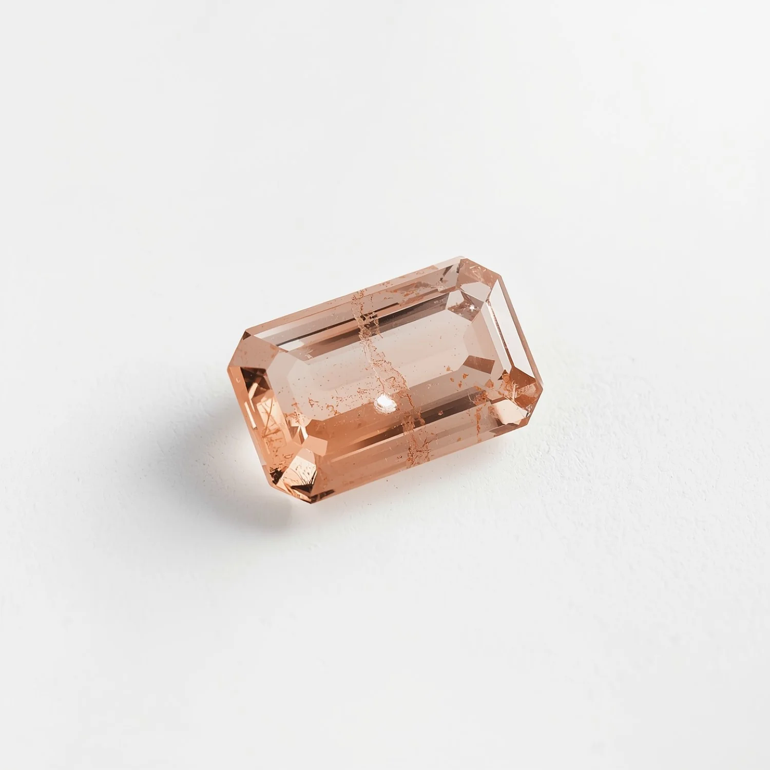 Morganite 1PC Small 6x12 MM Baguette Faceted Pink Shine Semi Precious Loose Gemstones