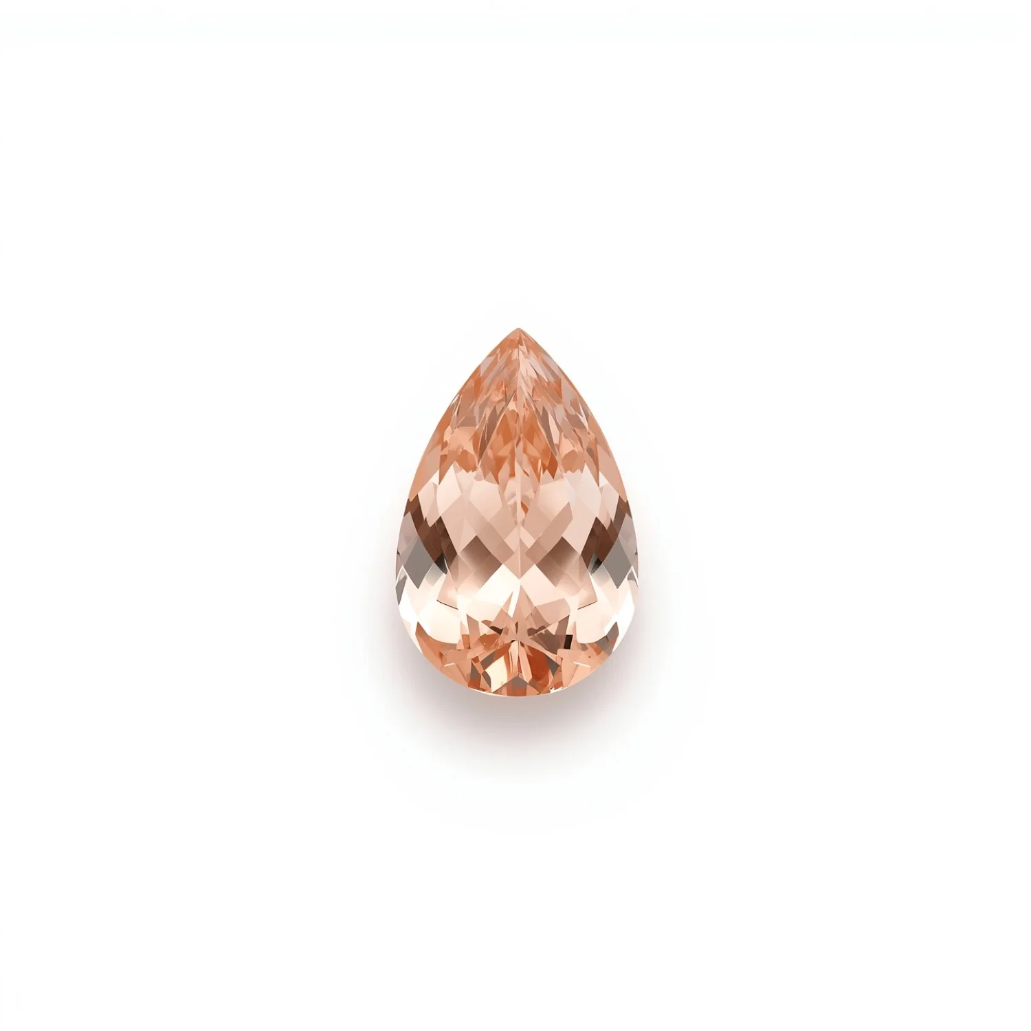 Morganite 1PC Small 6x8 MM Pear Faceted Pink Shine Semi Precious Loose Gemstones - Image 2
