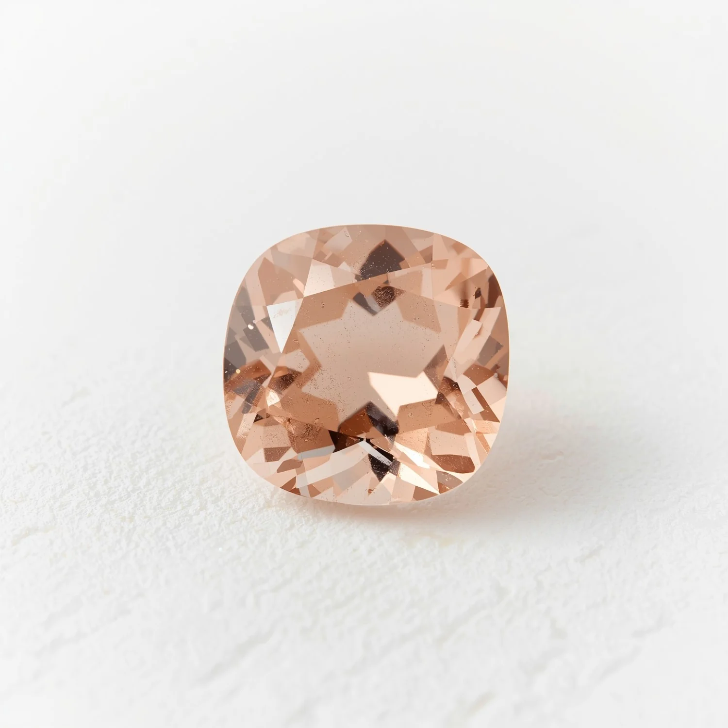 Morganite 1PC Small 8x8 MM Cushion Faceted Pink Luster Semi Precious Loose Gems - Image 2