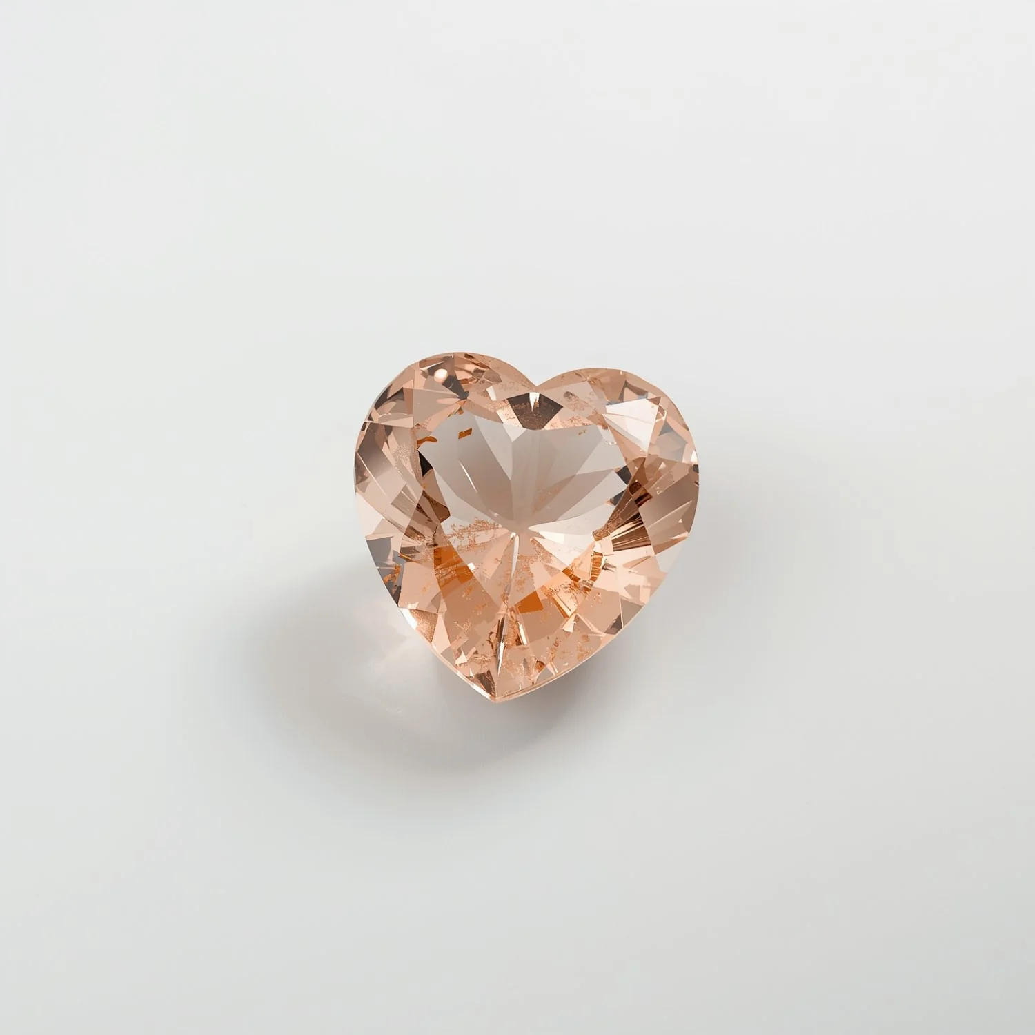 Morganite 1PC Small 8x8 MM Heart Faceted Pink Luster Semi Precious Loose Gems