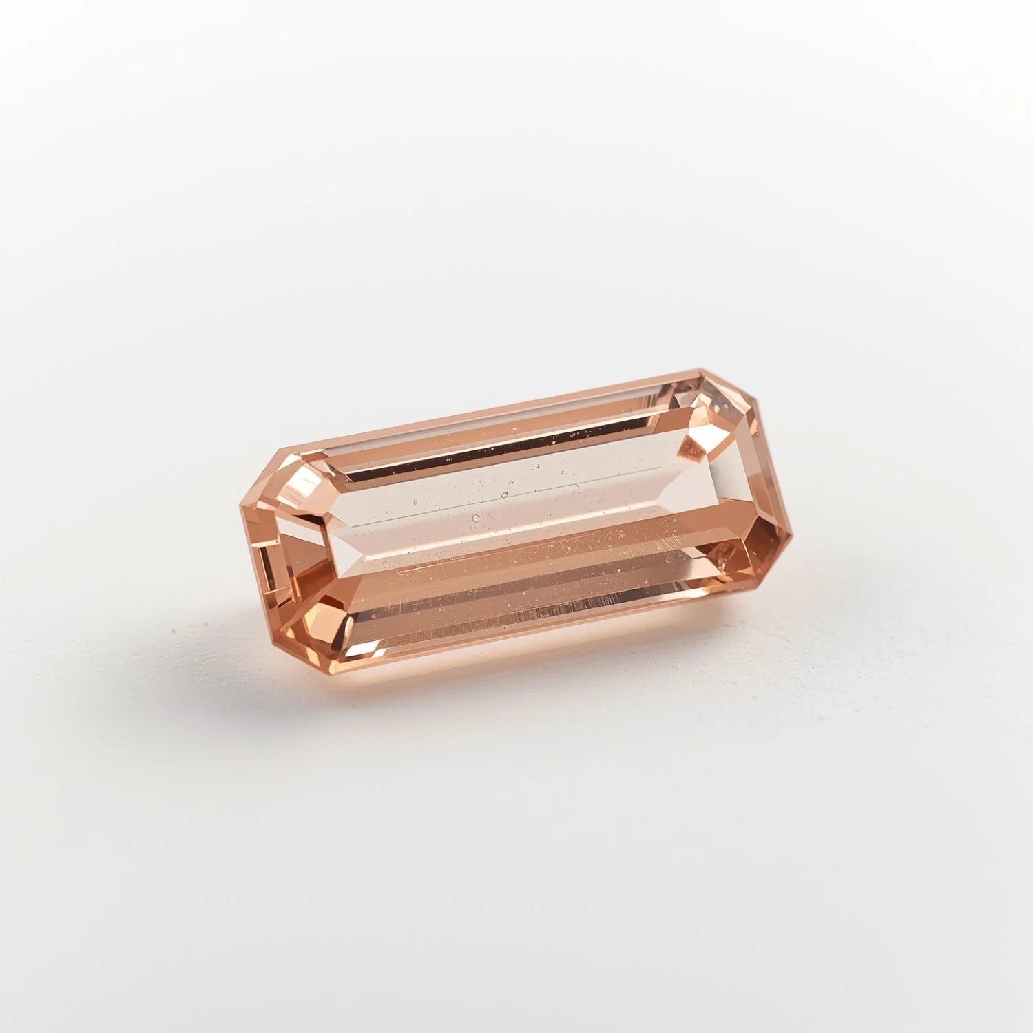 Morganite 1PC Tiny 3x6 MM Baguette Faceted Pink Splendid Semi Precious Gems - Image 2