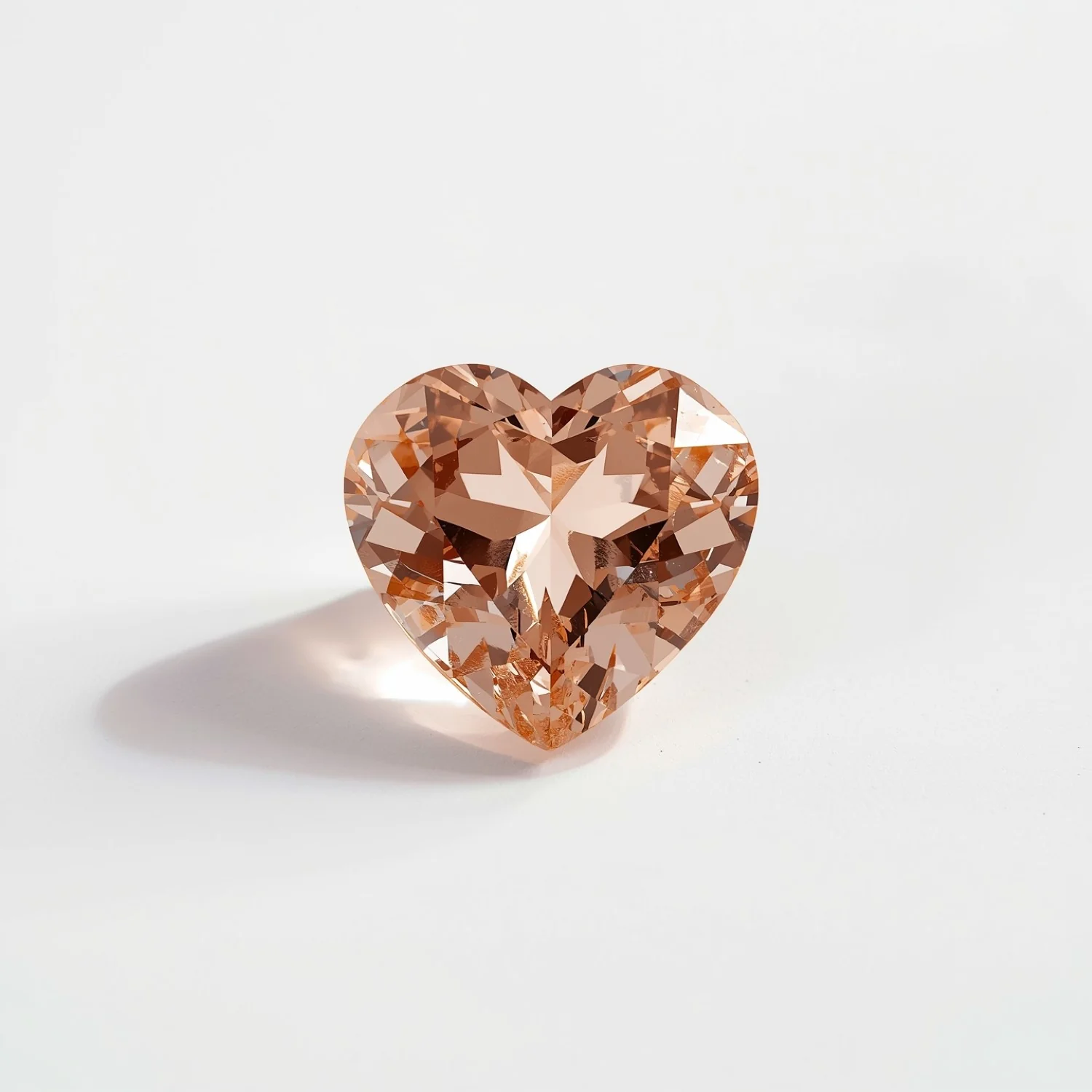 Morganite 1PC Tiny 5x5 MM Heart Faceted Pink Sparkling Semi Precious Loose Gemstone - Image 2