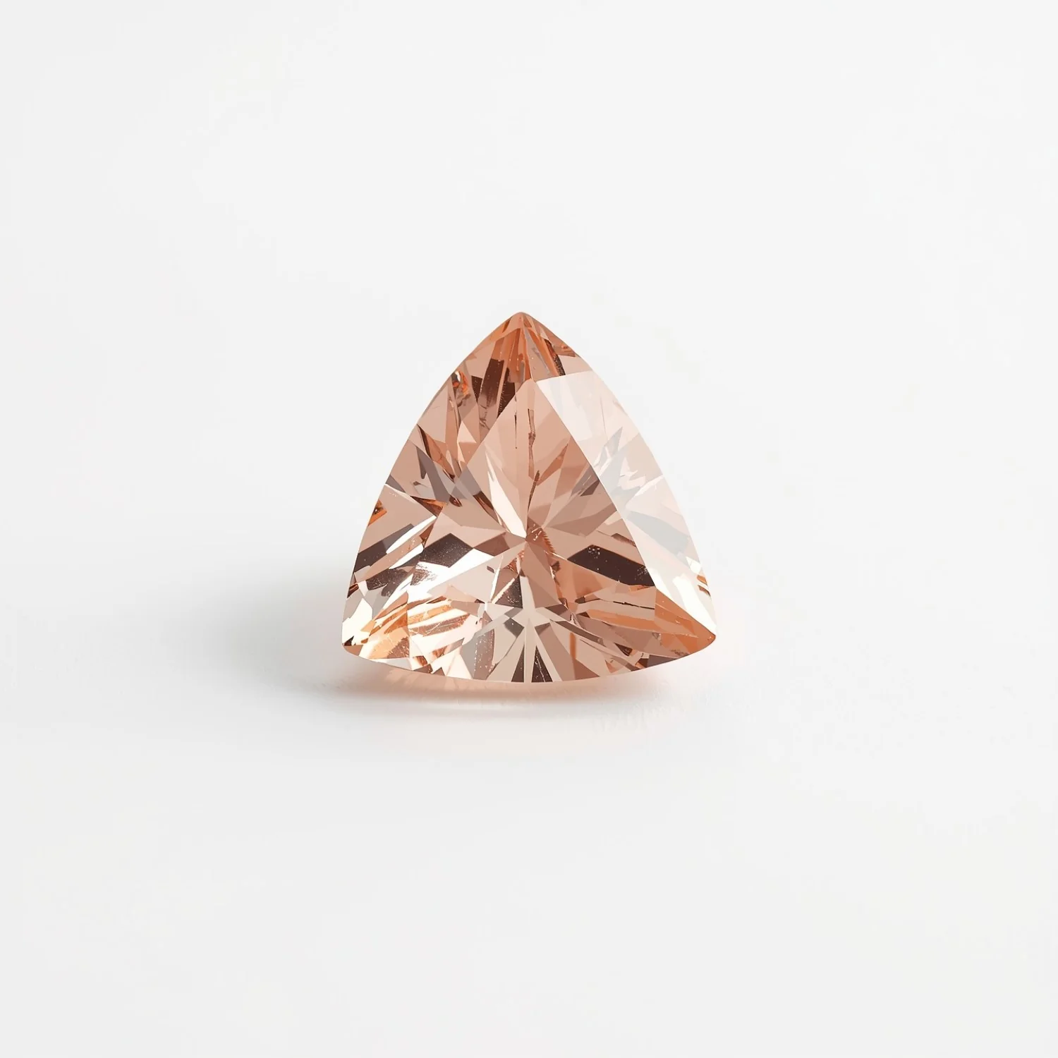 Morganite 1PC Tiny 5x5 MM Triangle Faceted Pink Sparkling Semi Precious Loose Gemstone