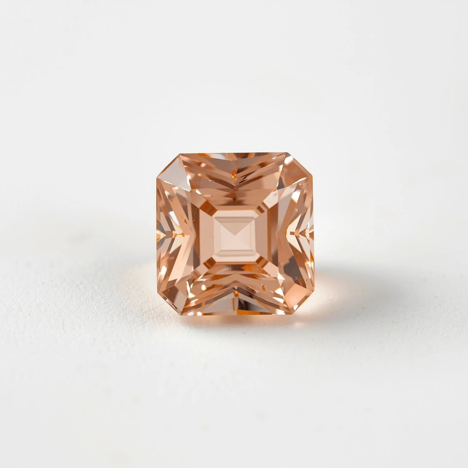 Morganite 1PC Tiny 6x6 MM Square Faceted Pink Polished Semi Precious Loose Gemstones - Image 2