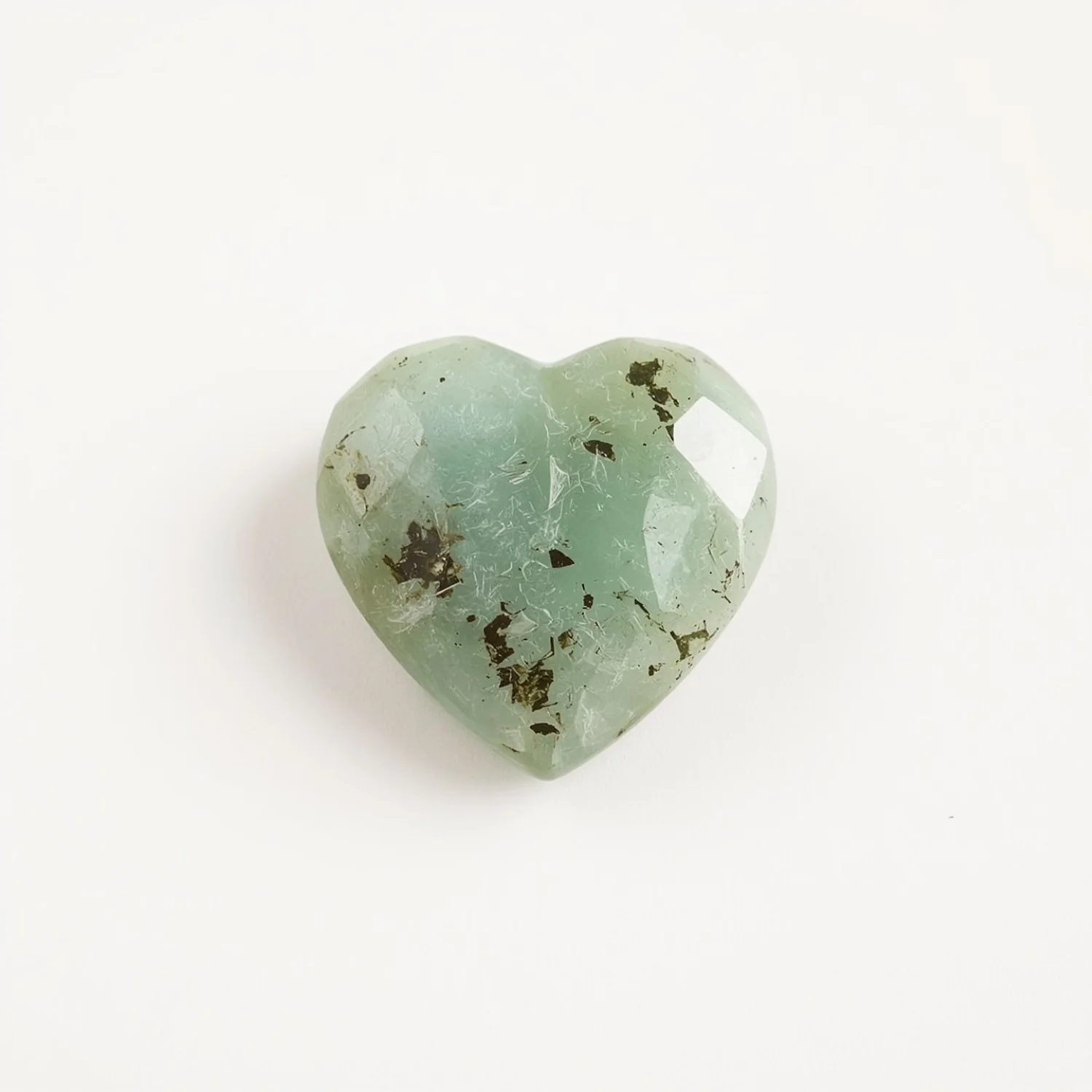 Moss Agate 10PC Tiny 3x3 MM Heart Faceted Green Fiery Semi Precious Loose Gemstone - Image 2