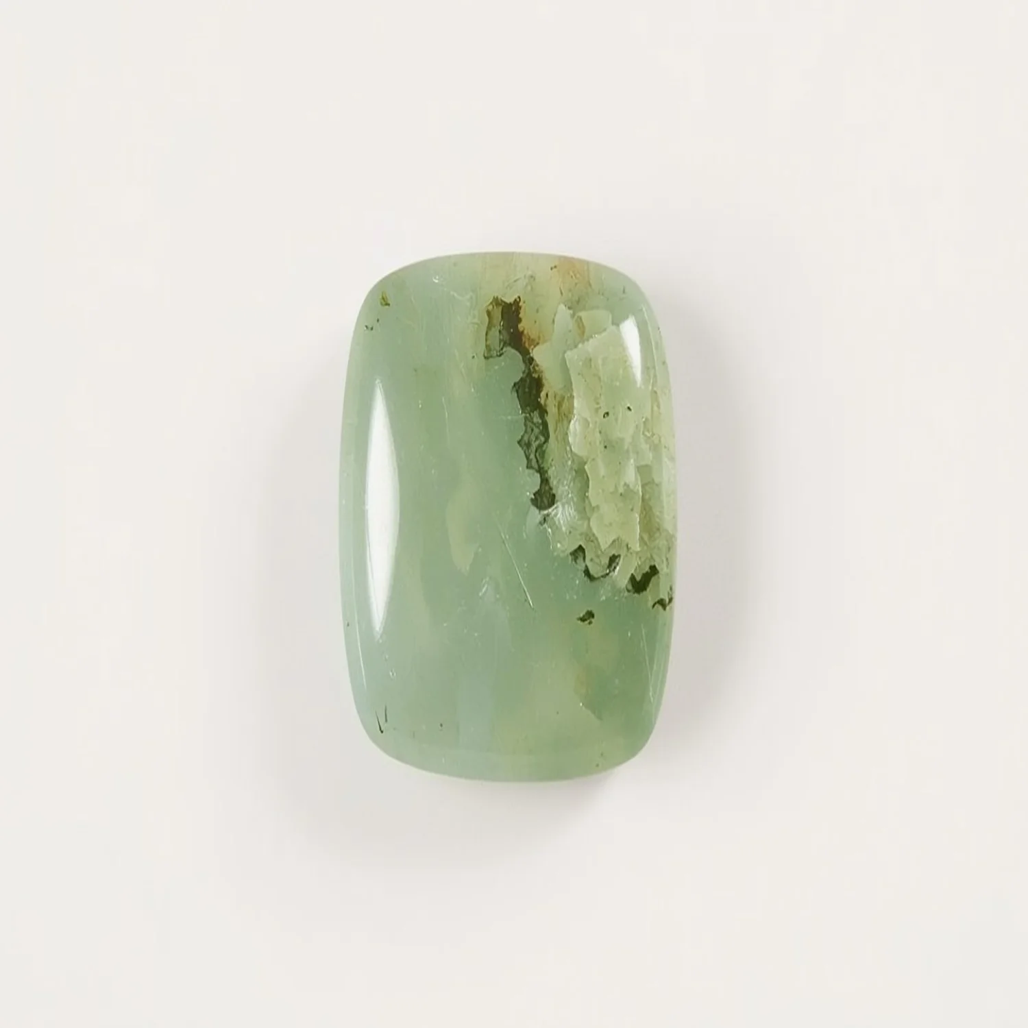 Moss Agate 1PC Tiny 5x7 MM Emerald Cabochon Green Fine semi Precious Semi Precious Gemstone
