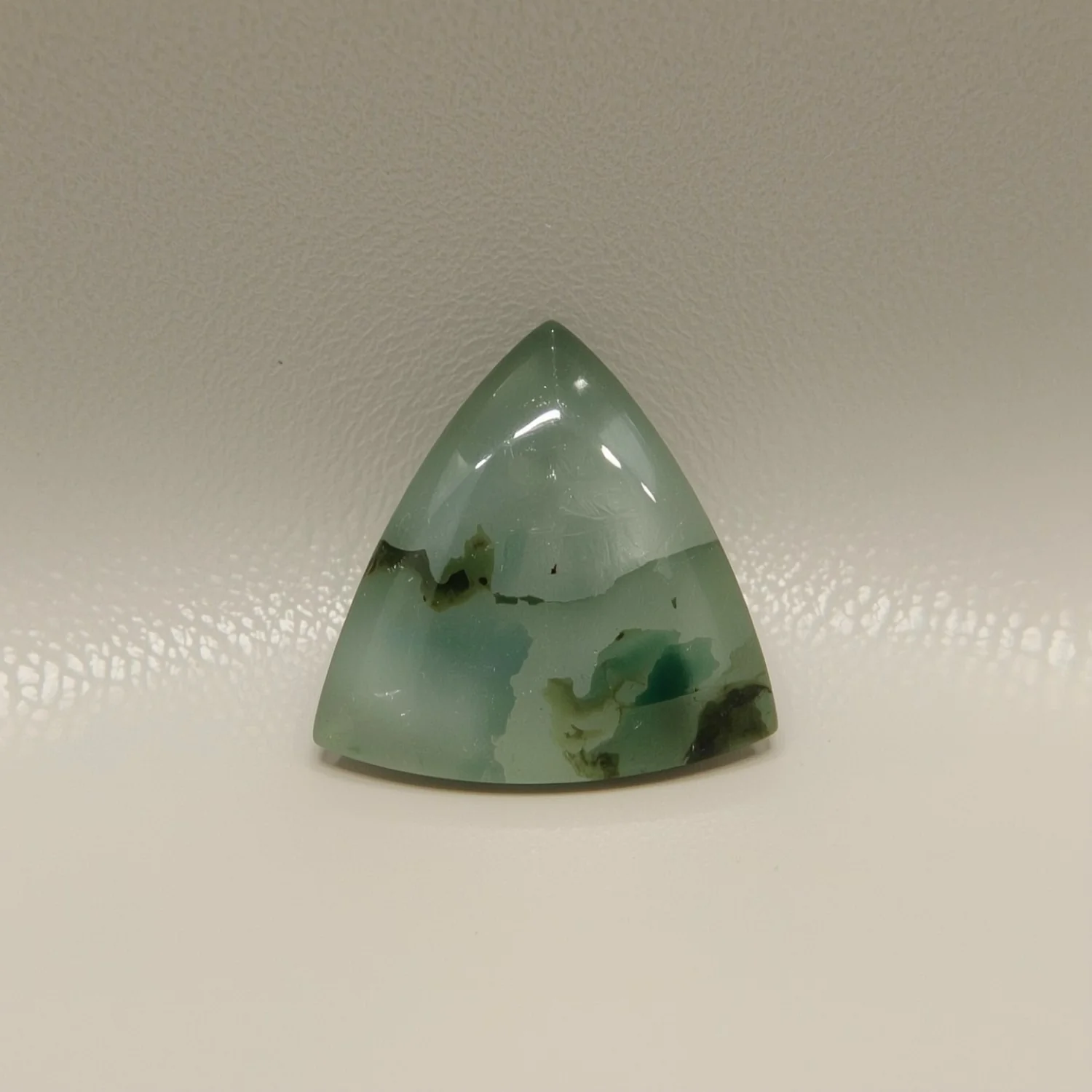 Moss Agate 1PC Tiny 6x6 MM Triangle Cabochon Green Fine semi Precious Semi Precious Gemstone - Image 2