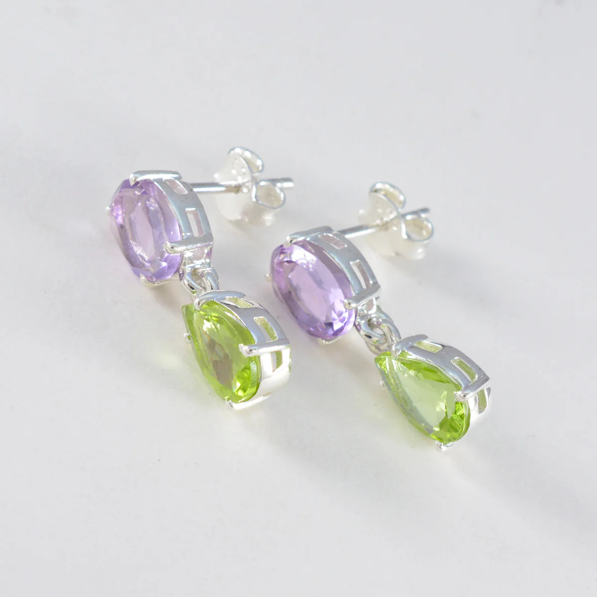 Multi American Rileya multiple Stud multicolor 925 Sterling Silver Earring - Image 2