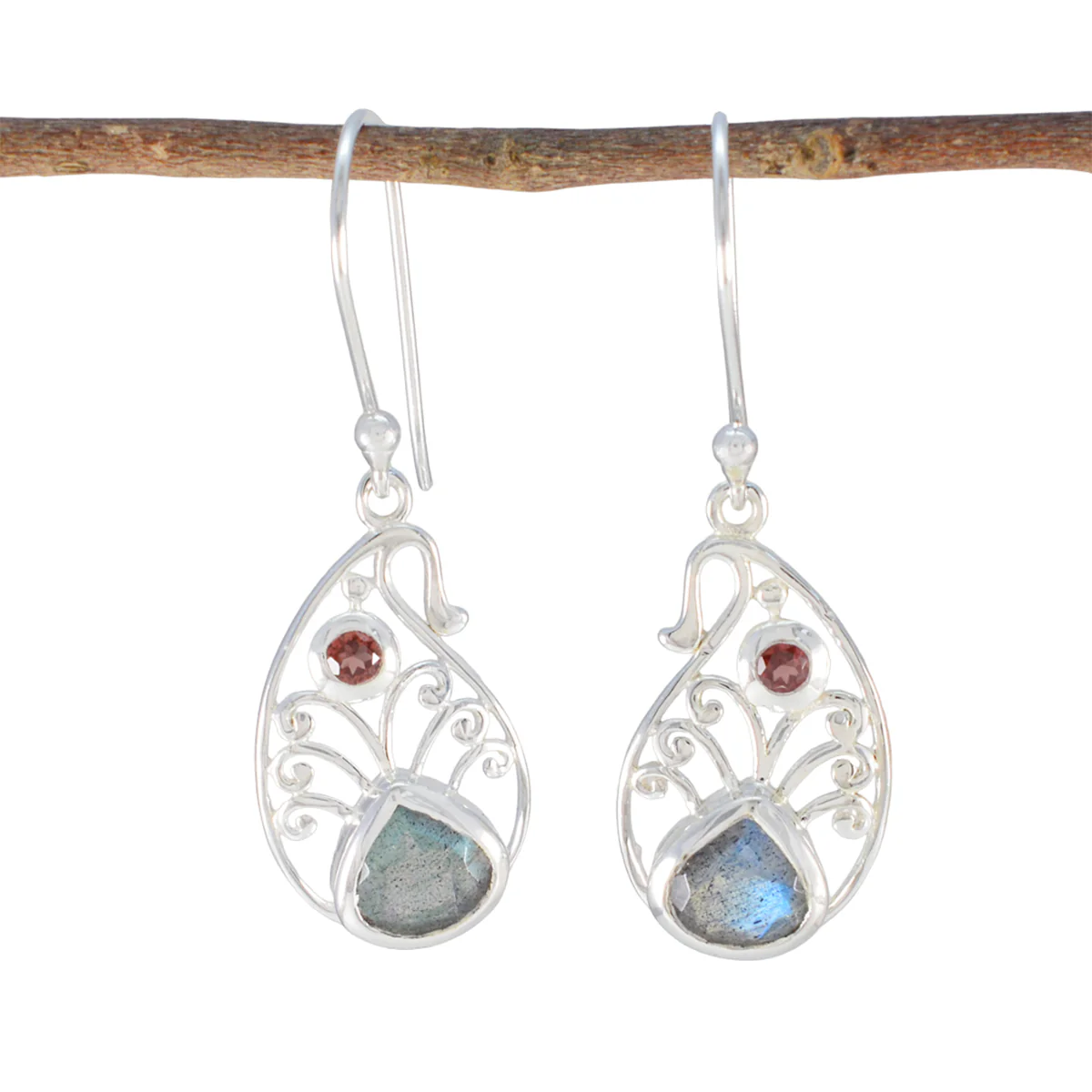 Multi Australian Giulia multiple Dangle multicolor 925 Silver Earring