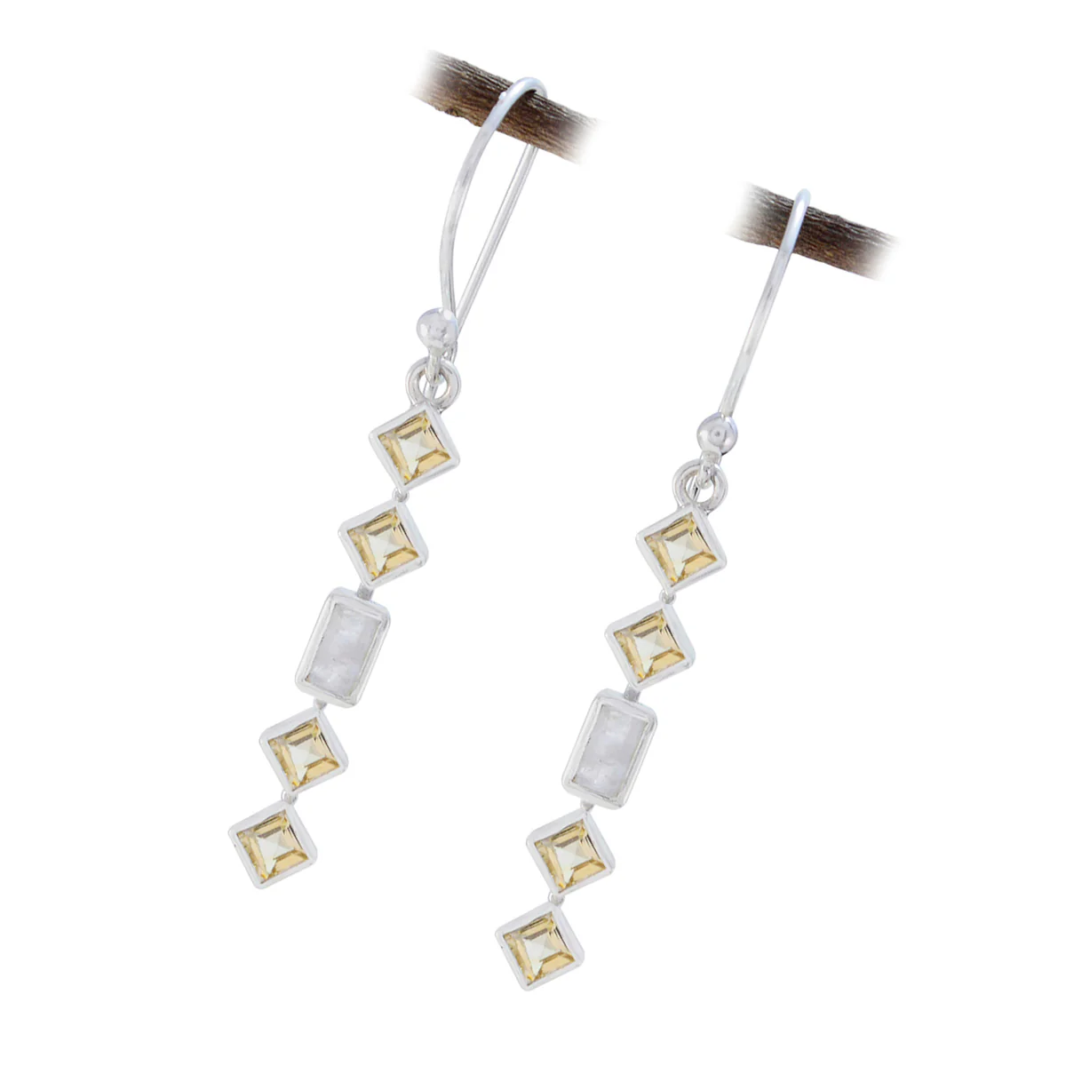 Multi Latin American Sofia multiple Dangle multicolor 925 Silver Earring - Image 2