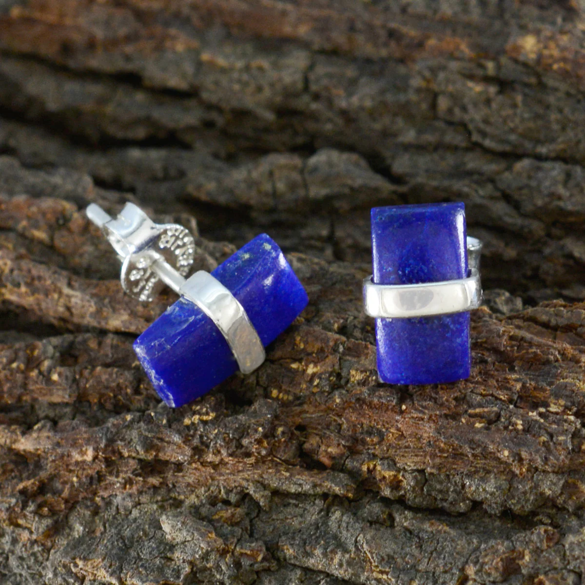 Multi Mexican Mila Solitaire Stud multicolor Silver Earring - Image 3