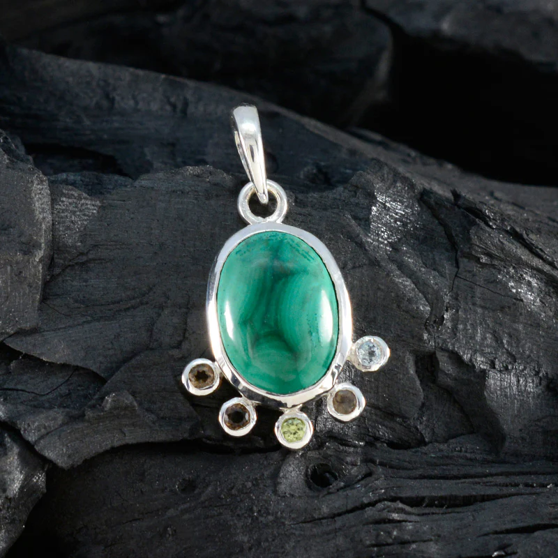 Multi Stone Delicate Russian 925 Silver Hexa Emilia propsel multicolor Pendant Jewelry - Image 4
