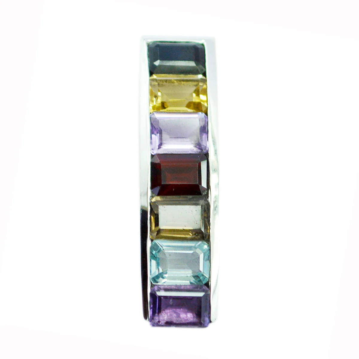 Multi Stone Eye-catching Turkish 925 Silver multiple Andrea Graceful multicolor Pendant Jewelry - Image 2
