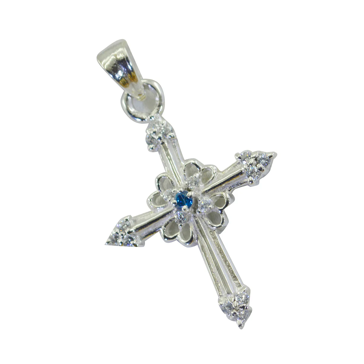 Multi Stone Tiny Indian Silver multiple Lakshmi Heart multicolor Pendant Jewelry