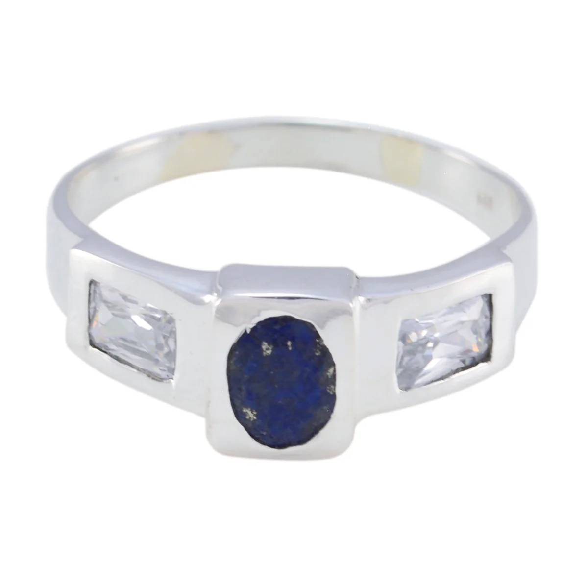 Multi Stone Trilogy African 92.5 Silver multicolor Gemstones Tiny Fairytale Ring Jewelry