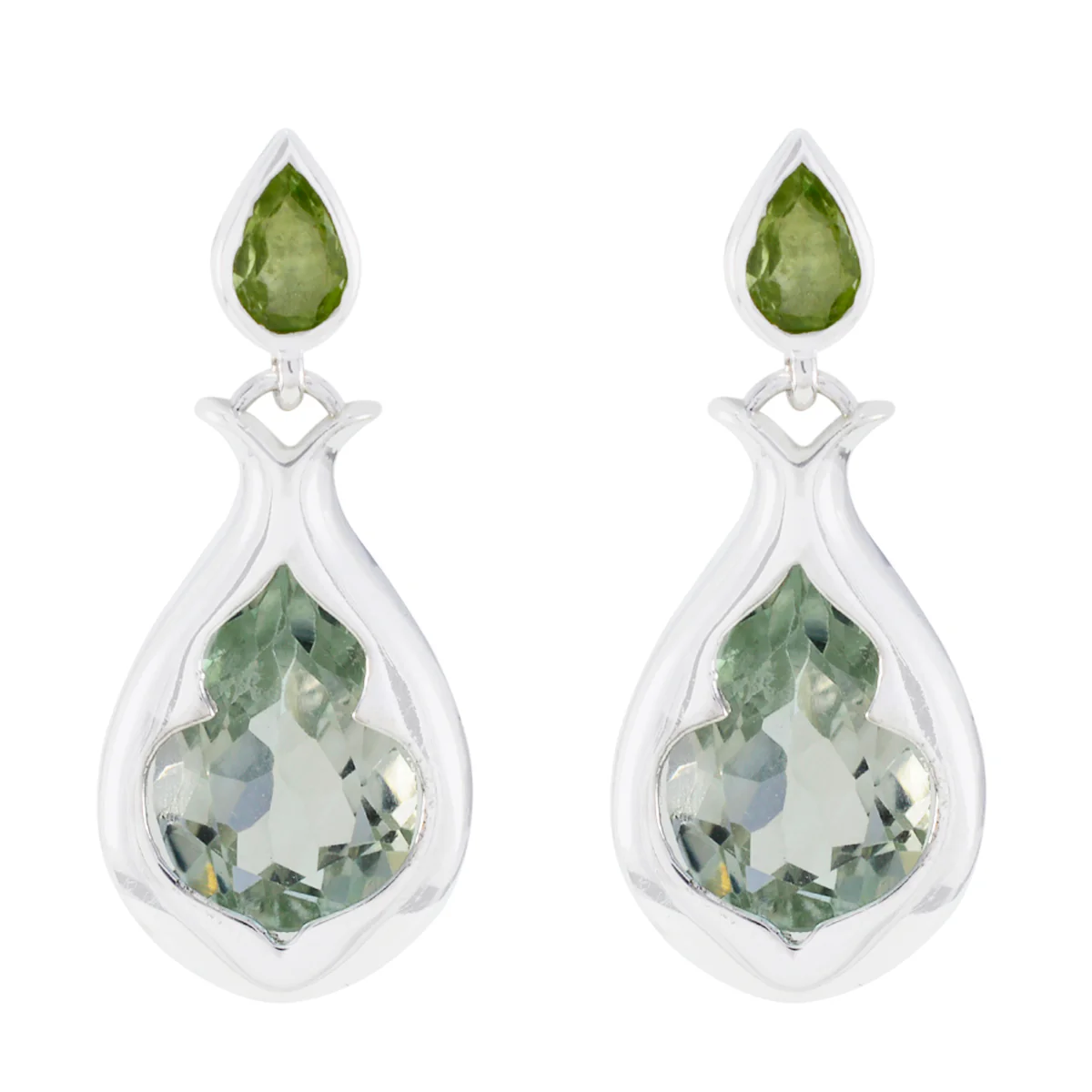 Multi Turkish Eva Toi et Moi Stud multicolor 92.5 Silver Earring