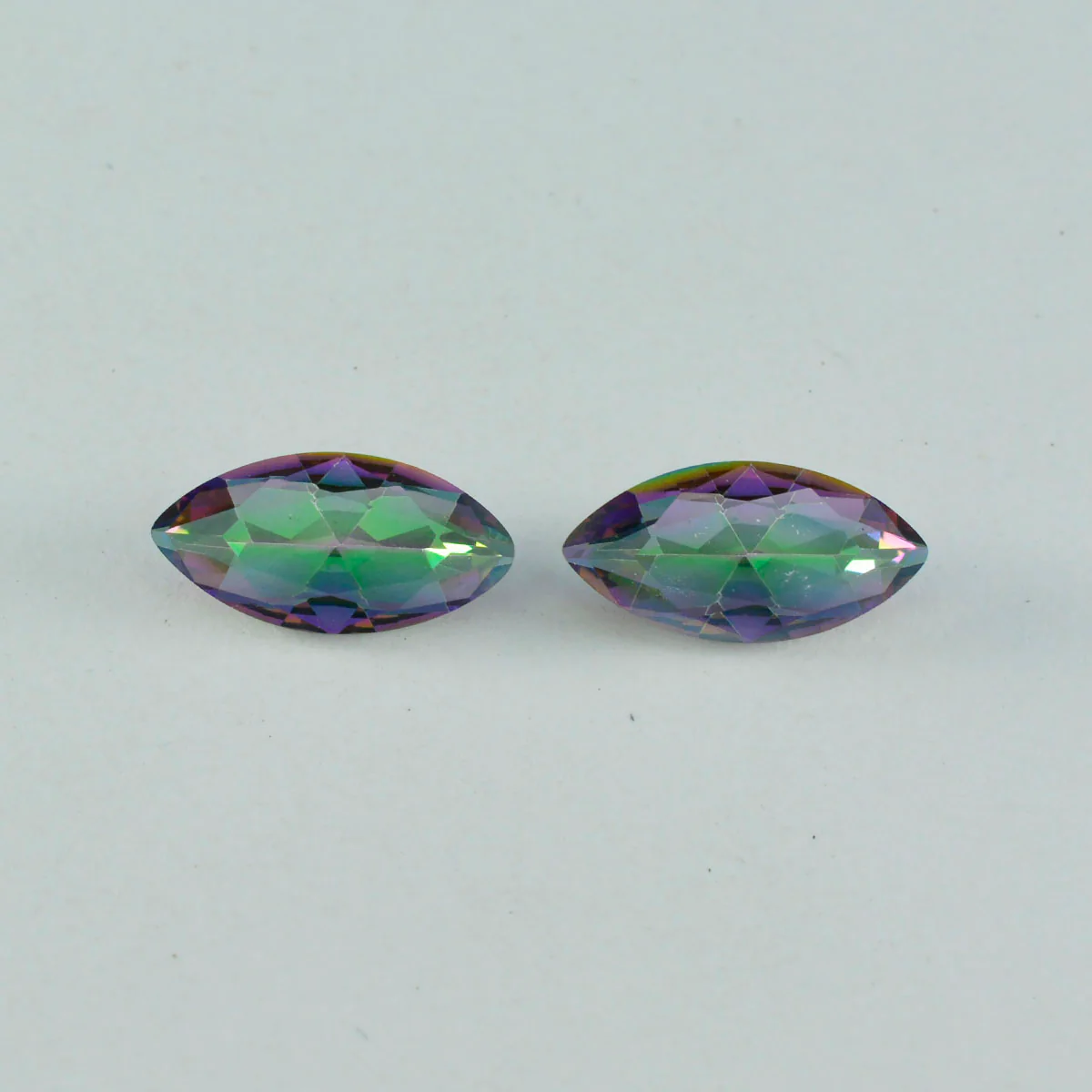 Mystic Quartz 1PC Medium 7x14 MM Marquise Faceted Multicolor Lustrous Semi Precious Gems - Image 3